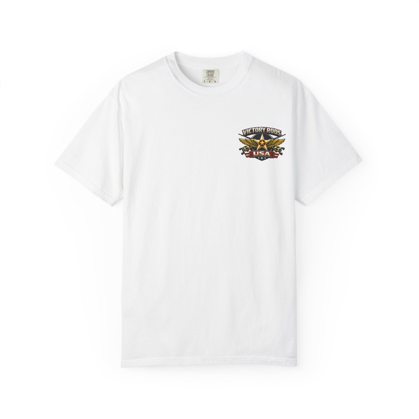 Victory Rods "Dorado Doris" Fishing T-Shirt — Retro Pinup Angler Tee