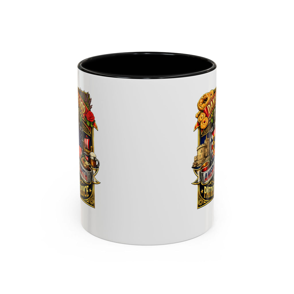 Danish/American Pride Danish by Blood, American by Birth Accent Coffee Mug (11/15oz)