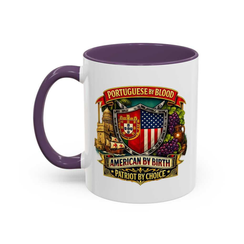 Portuguese/American Pride Mug - Coffee Ceramic Mug