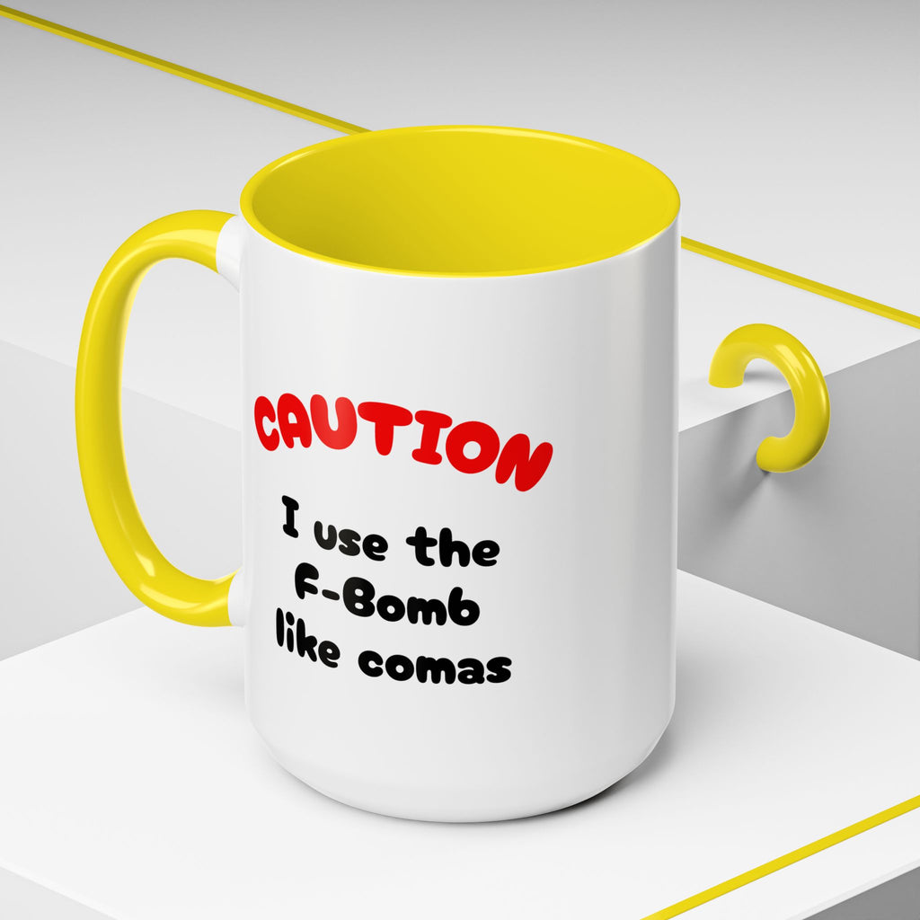 Funny "F" Bomb Accent Coffee Mug – 11oz/15oz Ceramic