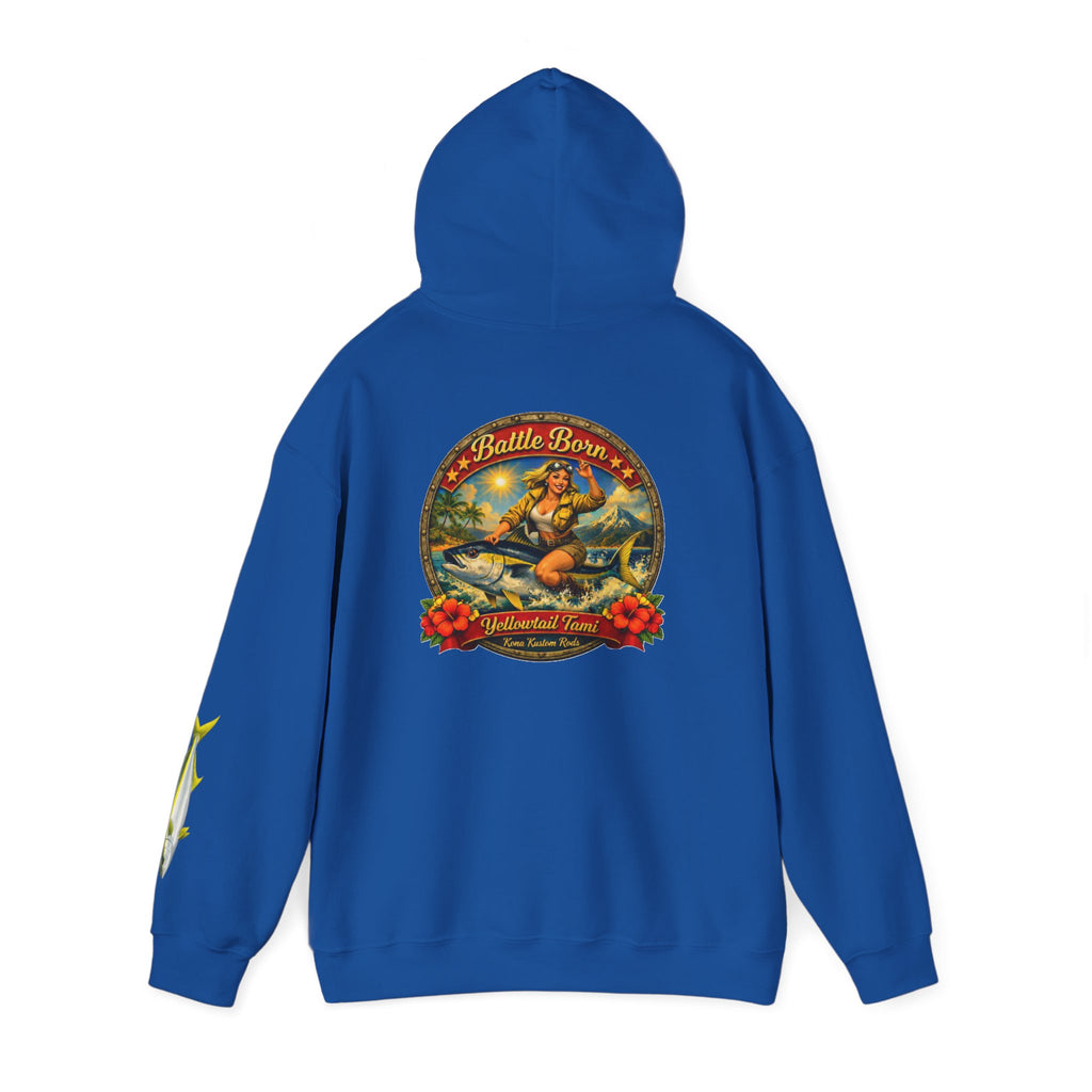 Kona Kustom Rods "Yellowtail" Hoodie — Kona Kustom Rods Pullover
