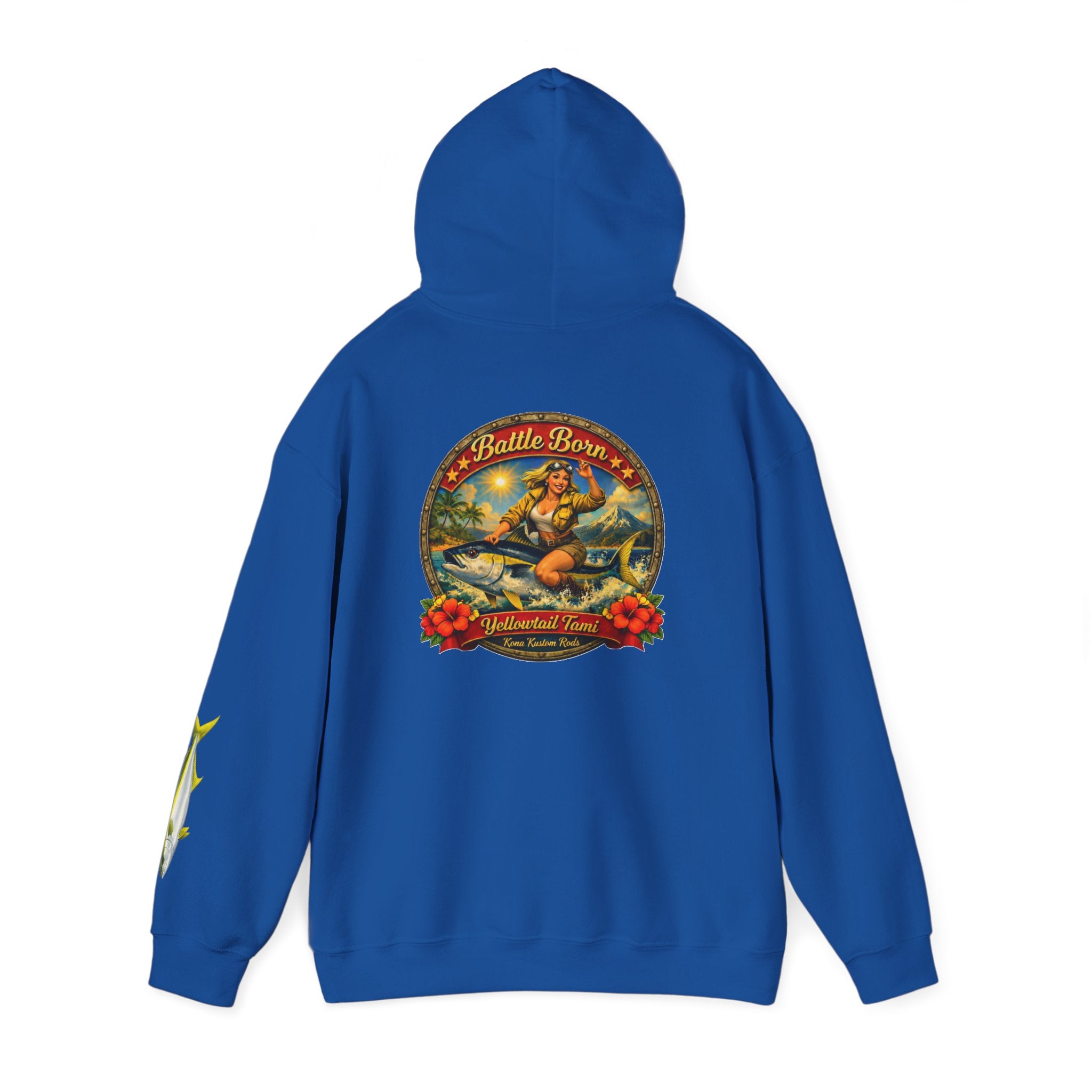 Kona Kustom Rods "Yellowtail" Hoodie — Kona Kustom Rods Pullover