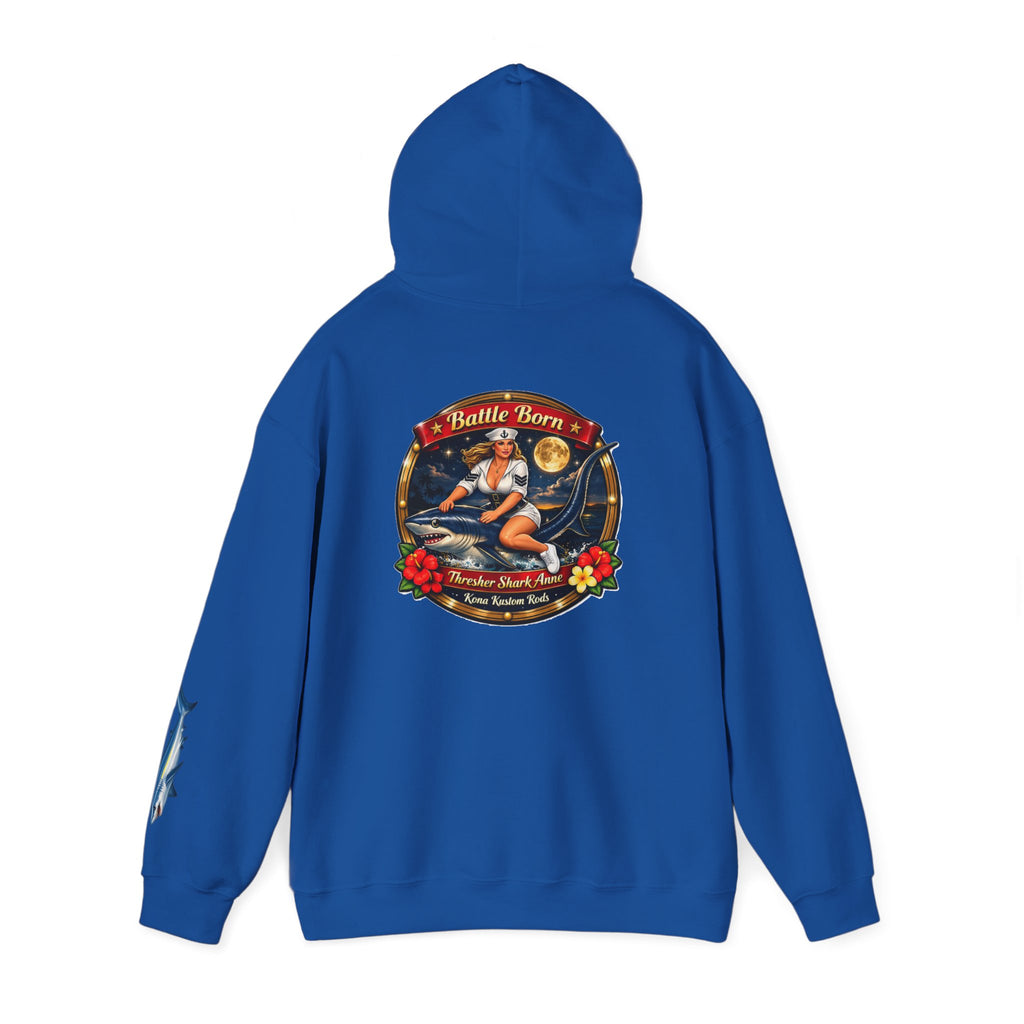 Kona Kustom Rods "Thresher Shark" Hoodie — Kona Kustom Rods Pullover
