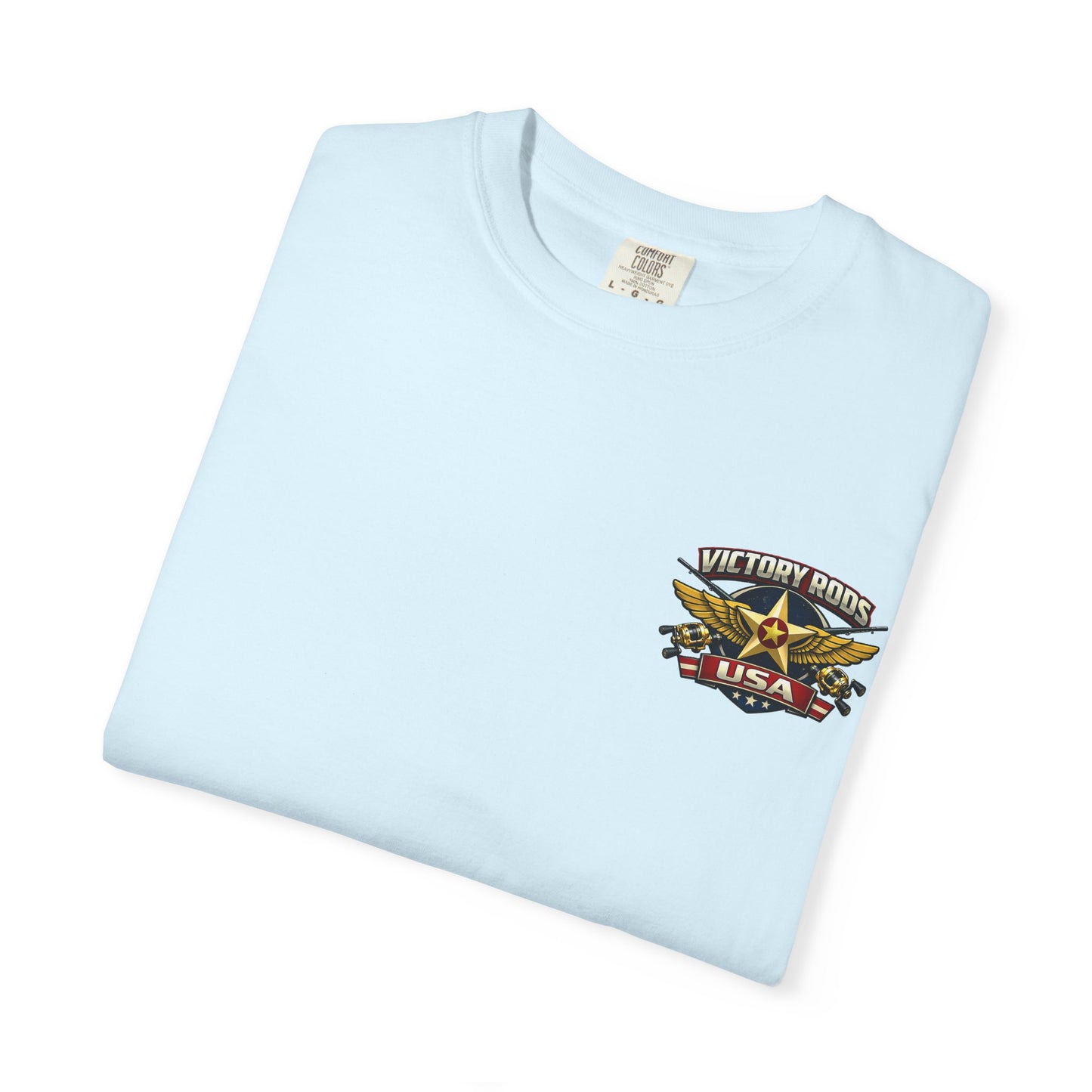 Victory Rods "Dorado Doris" Fishing T-Shirt — Retro Pinup Angler Tee