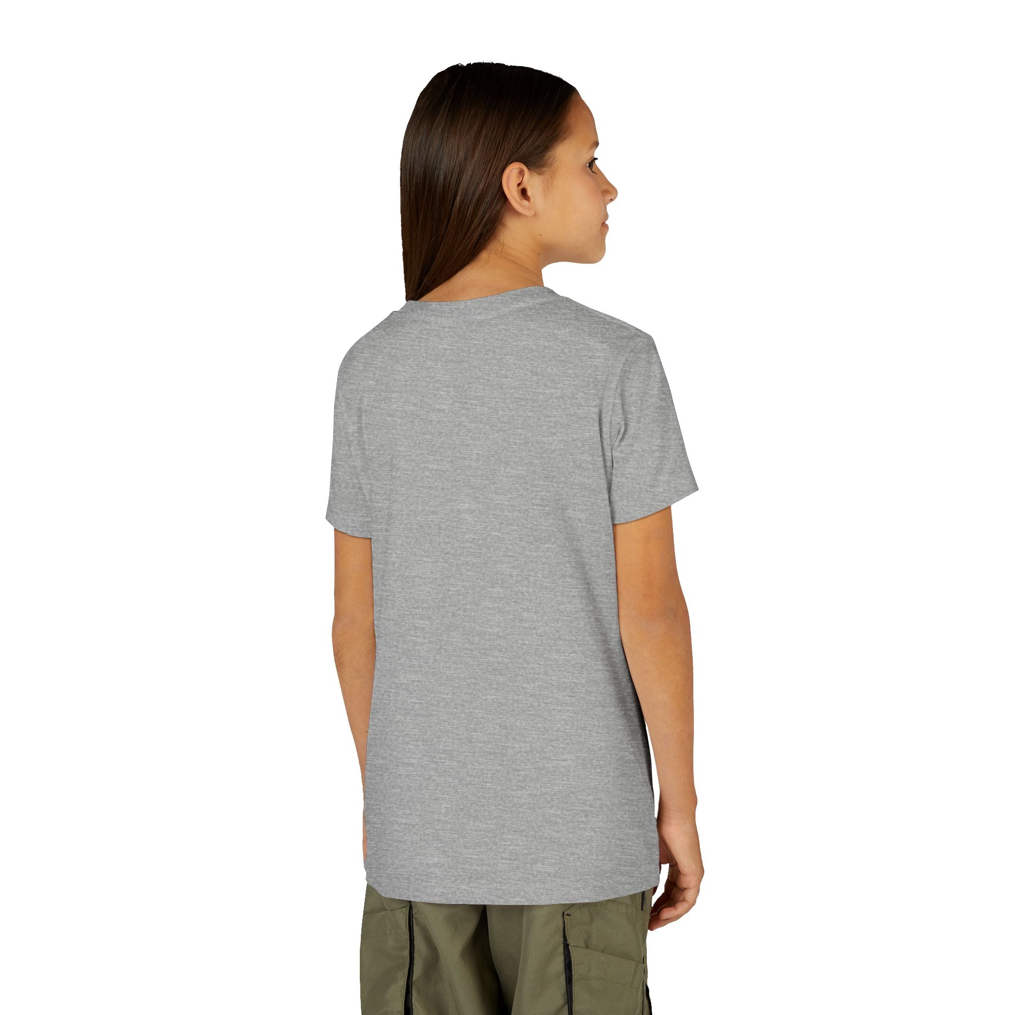 Youth Tee — Rodeo Cowgirl with Patriotic Barrel Graphic