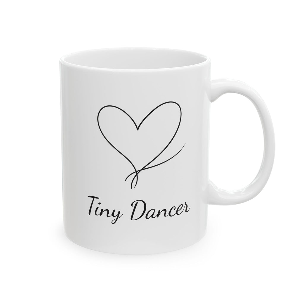 Ceramic Mug - Minimal Outline Romantic Coffee Mug (11oz & 15oz)