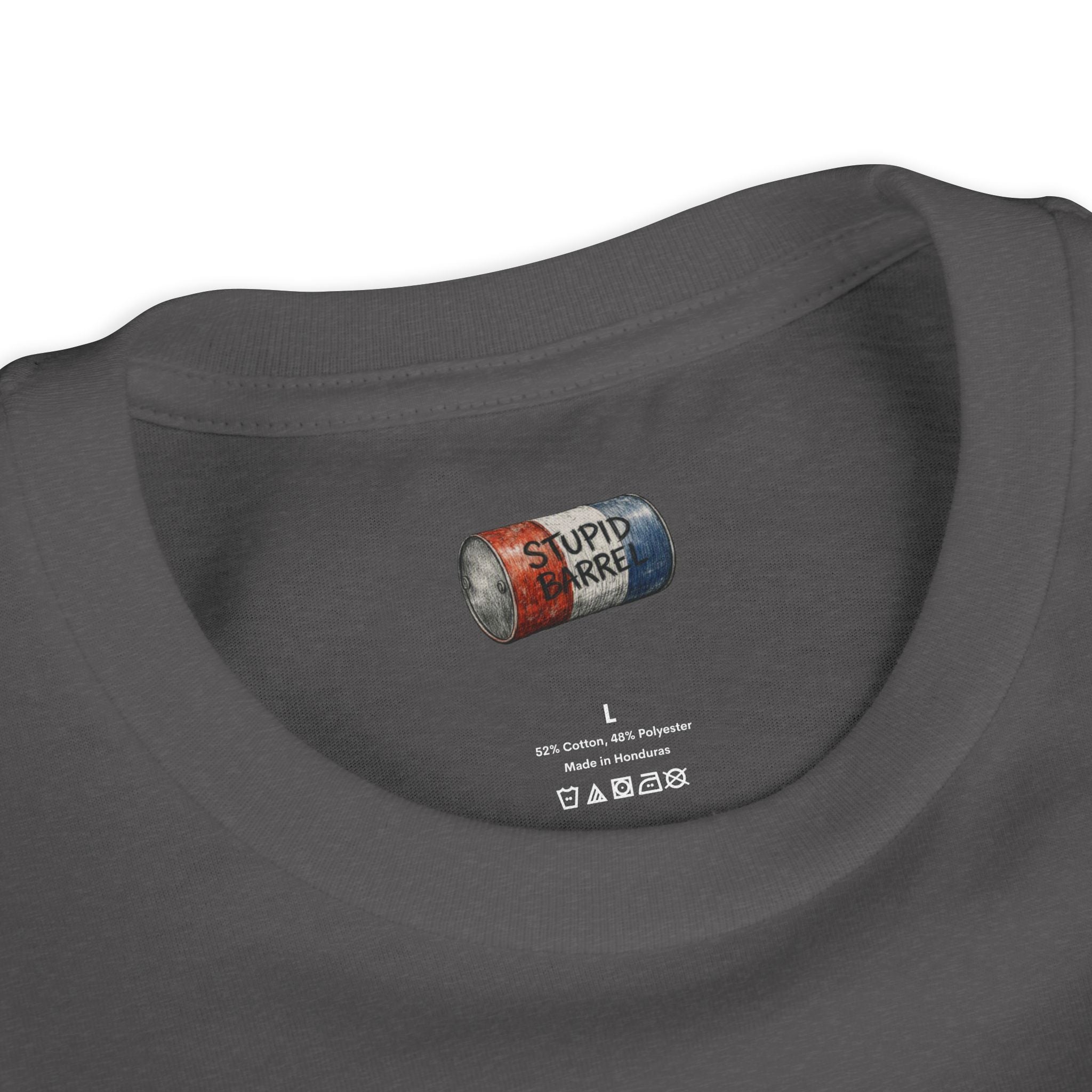 Youth Tee — Rodeo Bull Rider with Patriotic Barrel Graphic