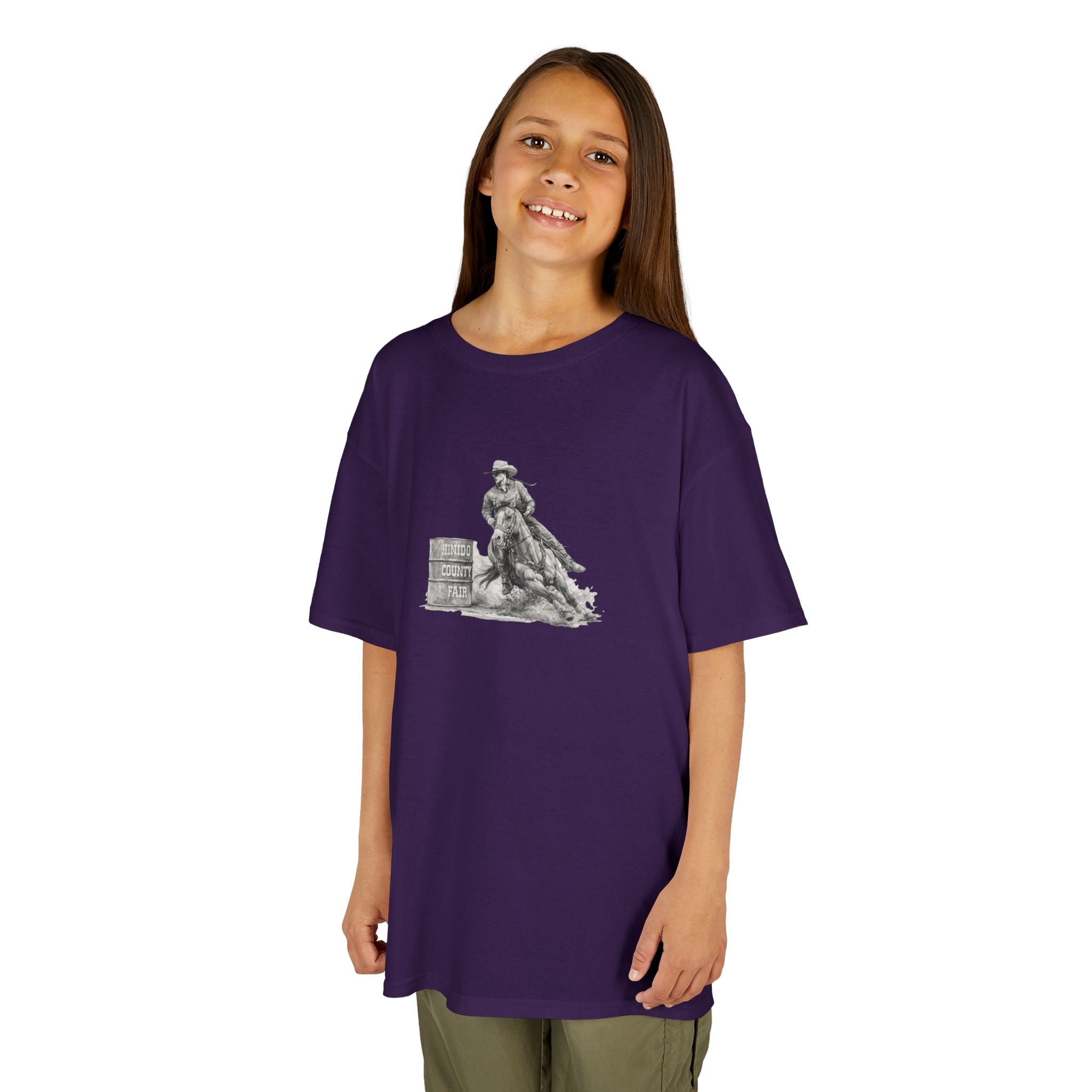 Kids T-Shirt — 'Always Keep Your Eye On the Next Barrel' Cowgirl Graphic