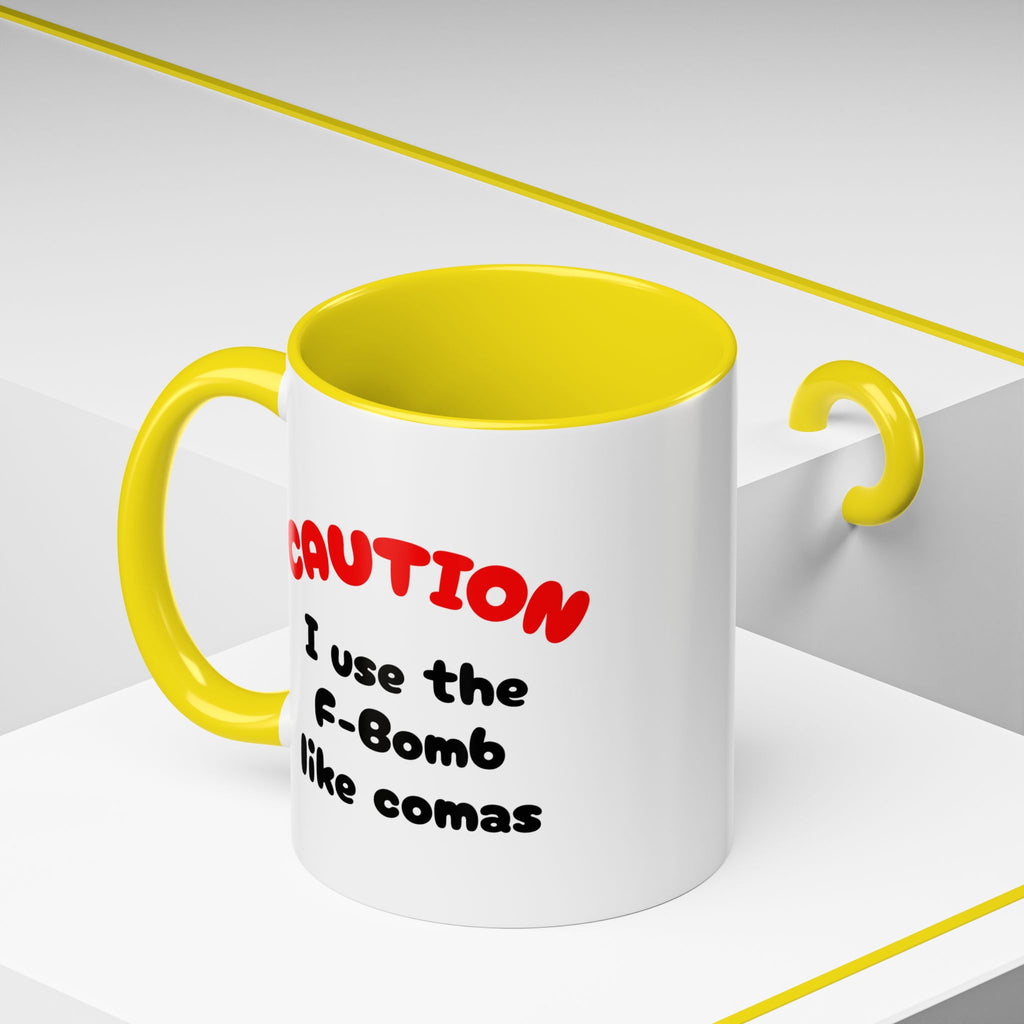 Funny "F" Bomb Accent Coffee Mug – 11oz/15oz Ceramic