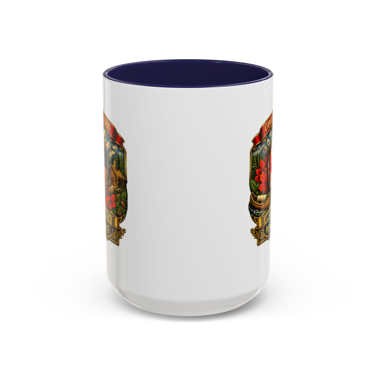 Canadian by Blood American by Birth Accent Coffee Mug — Patriot by Choice 11/15oz