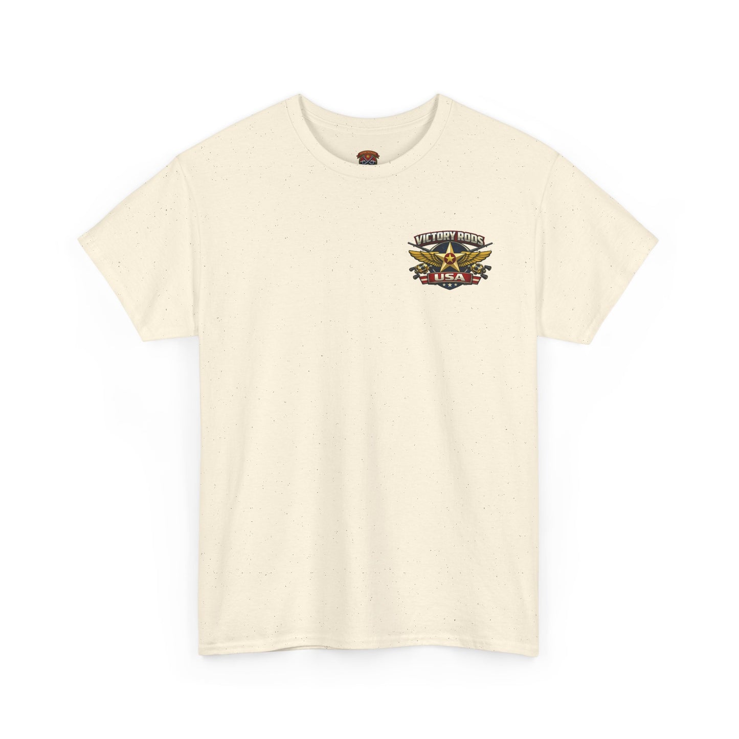 Vintage Pinup Fishing T-Shirt — “Victory Rods” Calico Carol Graphic Tee