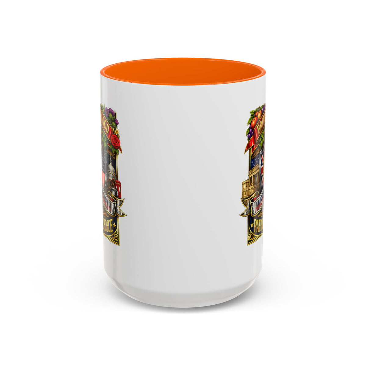 British Pride Coffee Mug — "British by Blood, American by Birth, Patriot by Choice" Patriotic Ceramic Mug