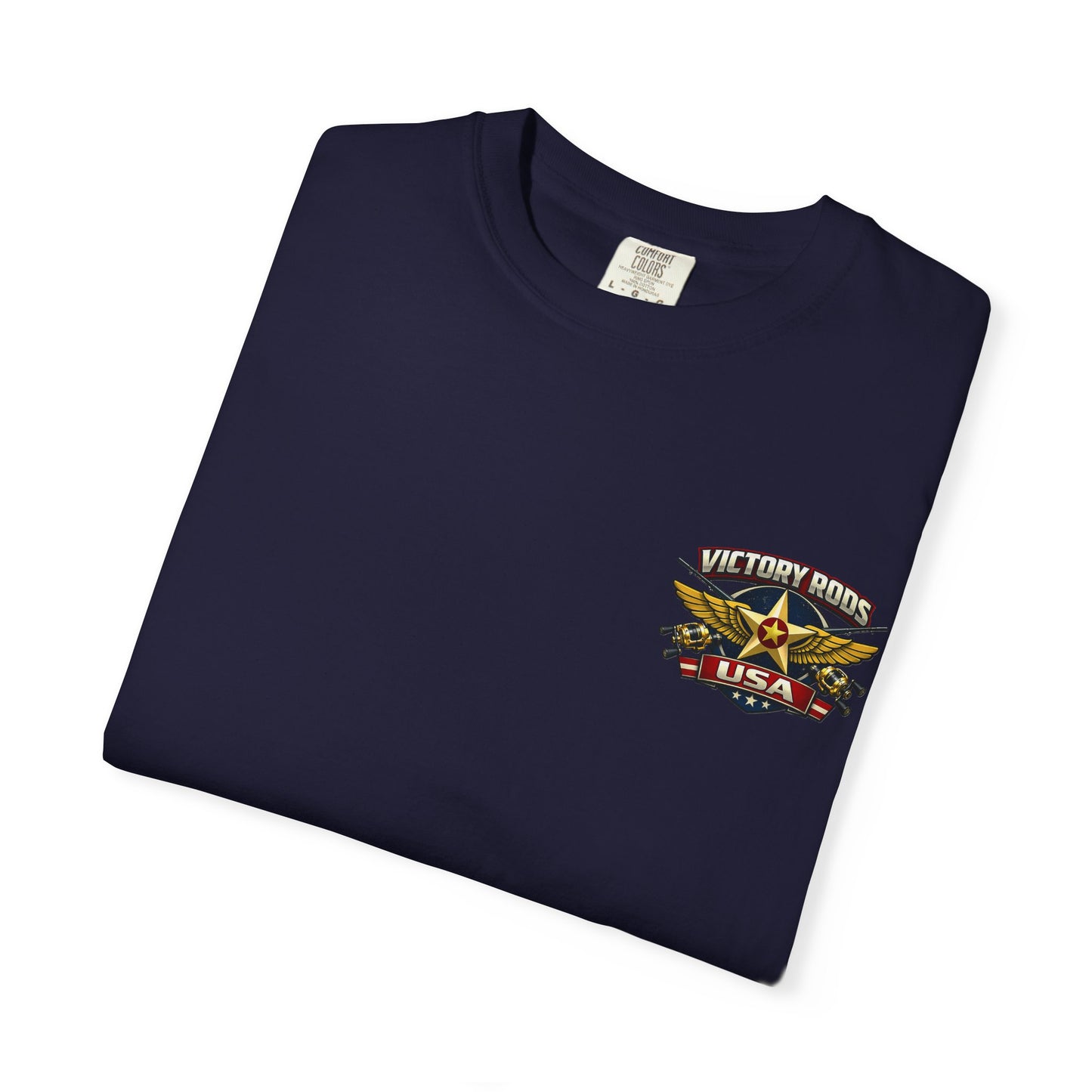 Victory Rods "Dorado Doris" Fishing T-Shirt — Retro Pinup Angler Tee