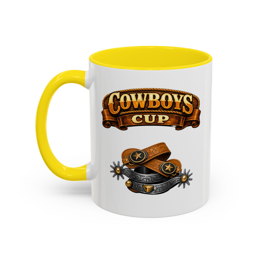 Cowboys Cup Coffee Mug — Western Spur & Leather Design (11/15oz)