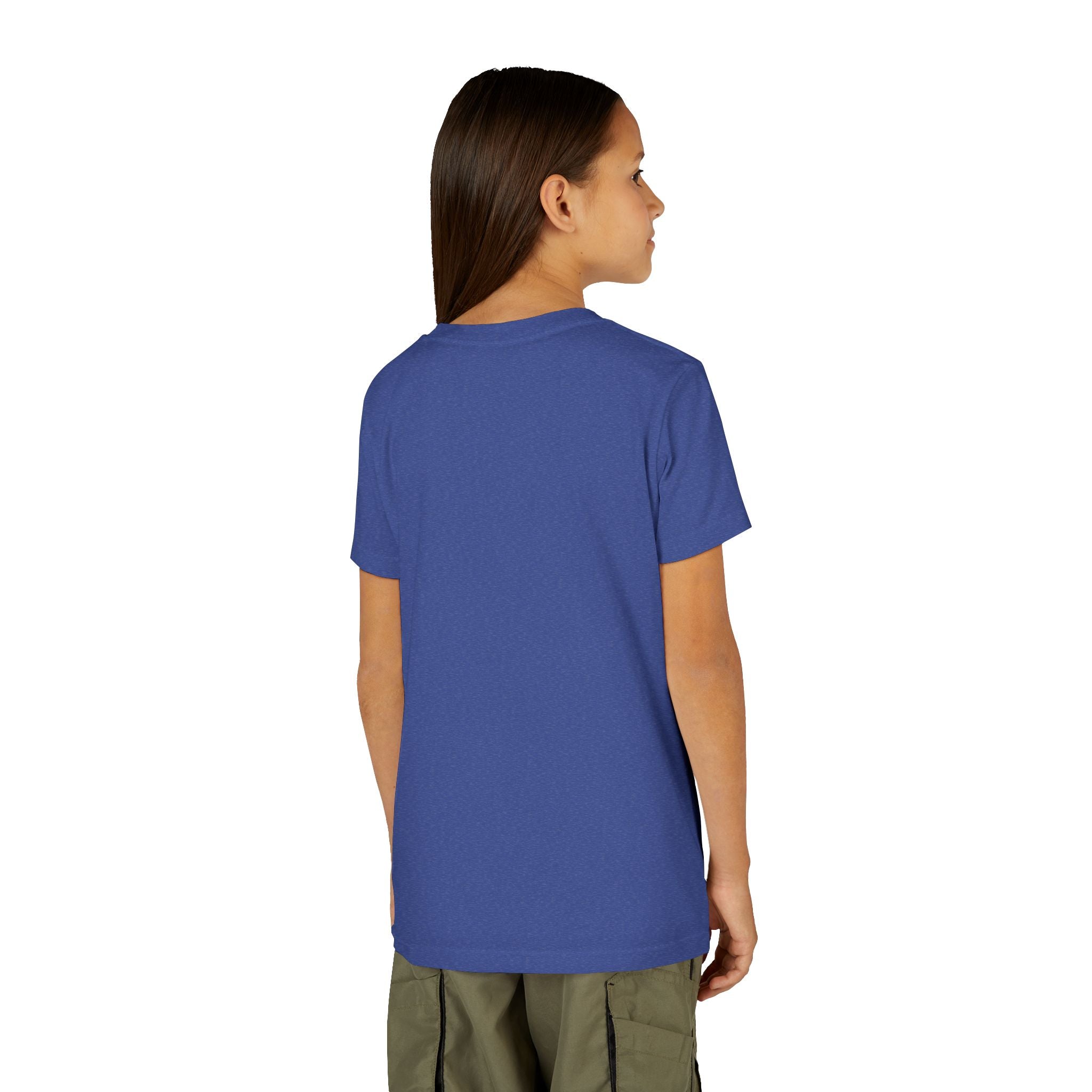 Youth Tee — Rodeo Cowgirl with Patriotic Barrel Graphic