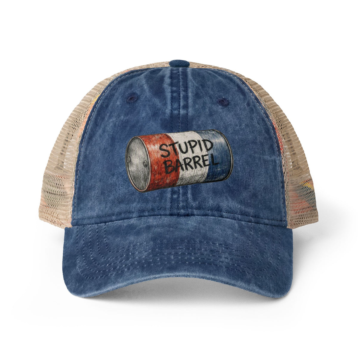 Women's "Stupid Barrel" Washed Mesh-Back Cap - One Size fits All