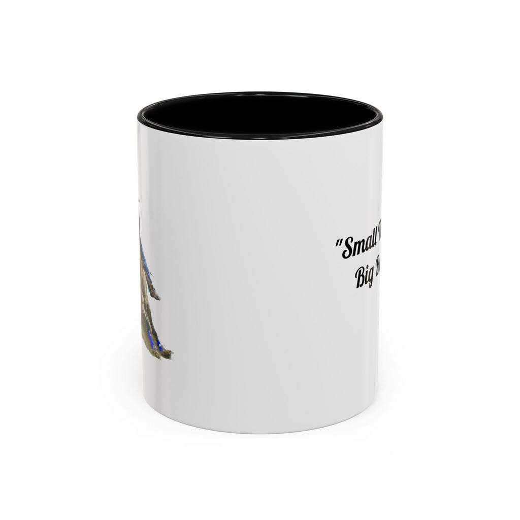 Barrel Racing Dreams Coffee Mug — "Small Town Girl, Big Buckle Dreams" Accent Mug