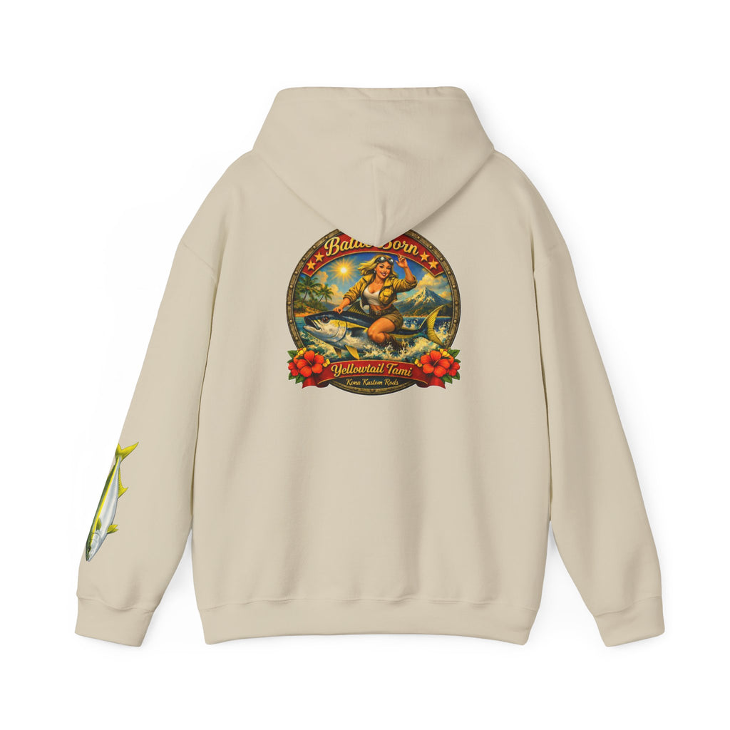 Kona Kustom Rods "Yellowtail" Hoodie — Kona Kustom Rods Pullover