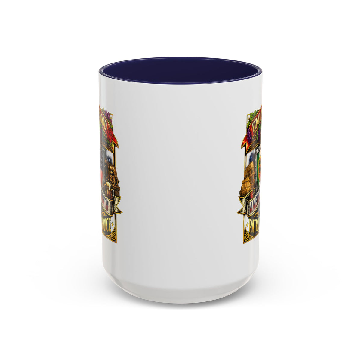 Italian by Blood American by Birth "Patriot by Choice" Accent Coffee Mug (11/15oz)