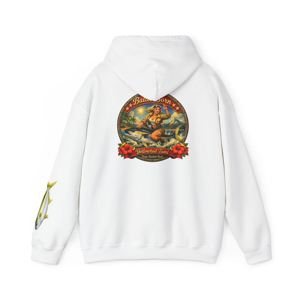Kona Kustom Rods "Yellowtail" Hoodie — Kona Kustom Rods Pullover