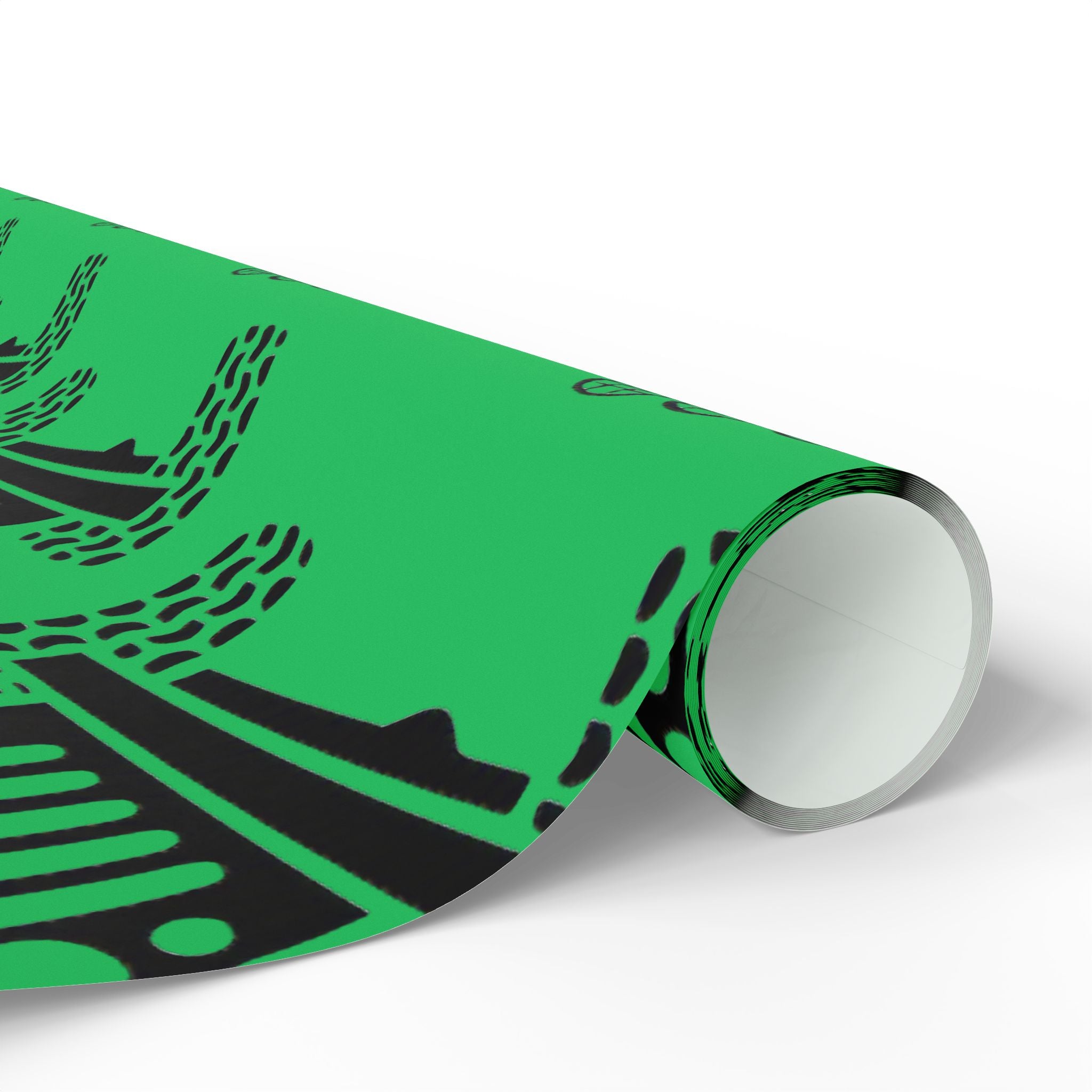 Green 4X4 offroad Pattern Wrapping Paper — Succulent-Themed Gift Wrap for Jeep Lovers