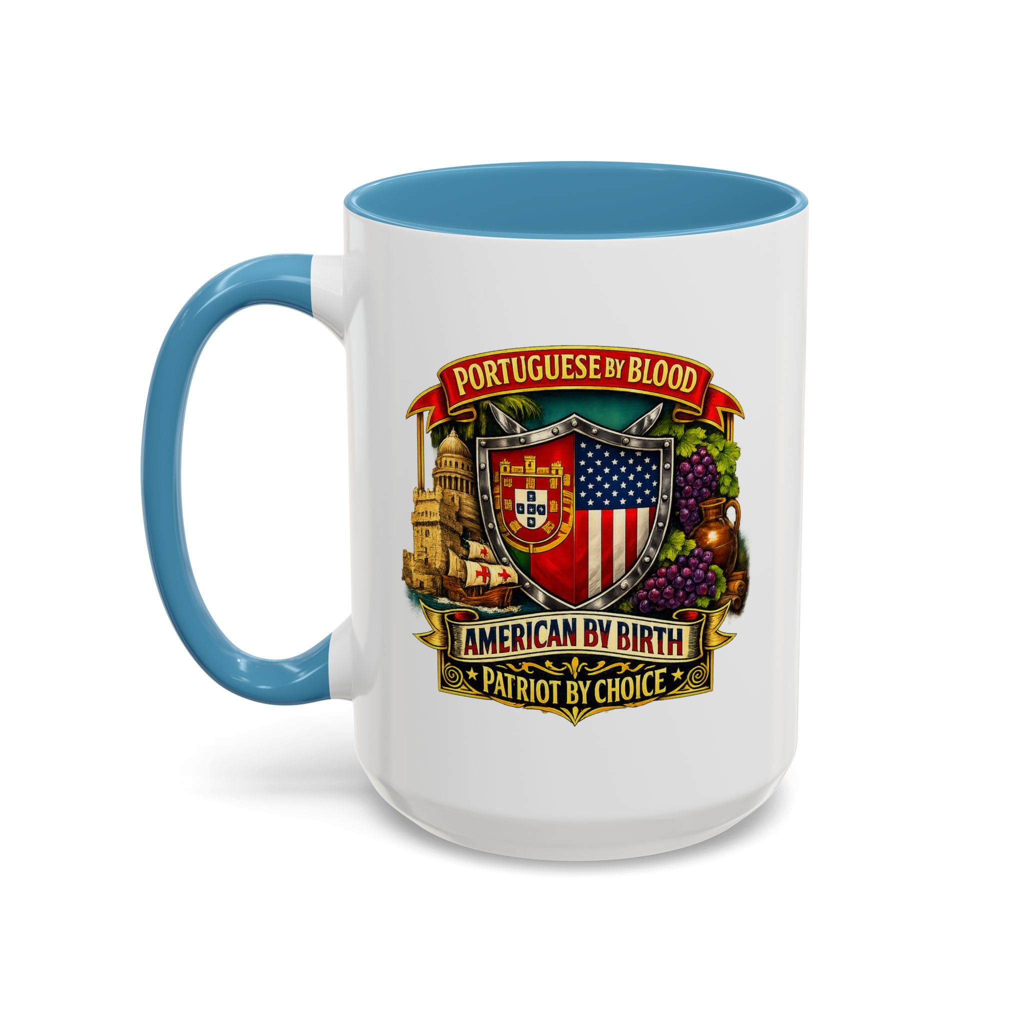Portuguese/American Pride Mug - Coffee Ceramic Mug