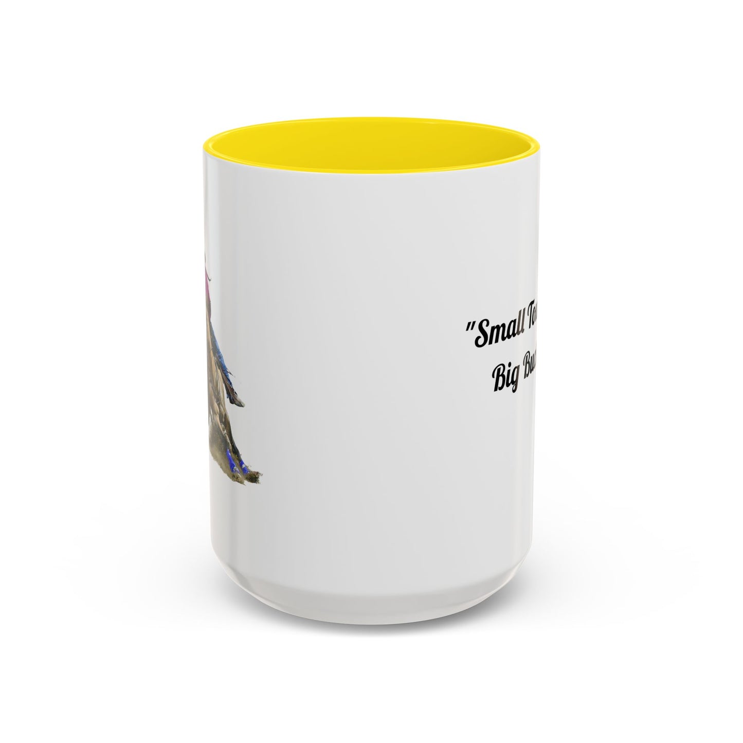 Barrel Racing Dreams Coffee Mug — "Small Town Girl, Big Buckle Dreams" Accent Mug