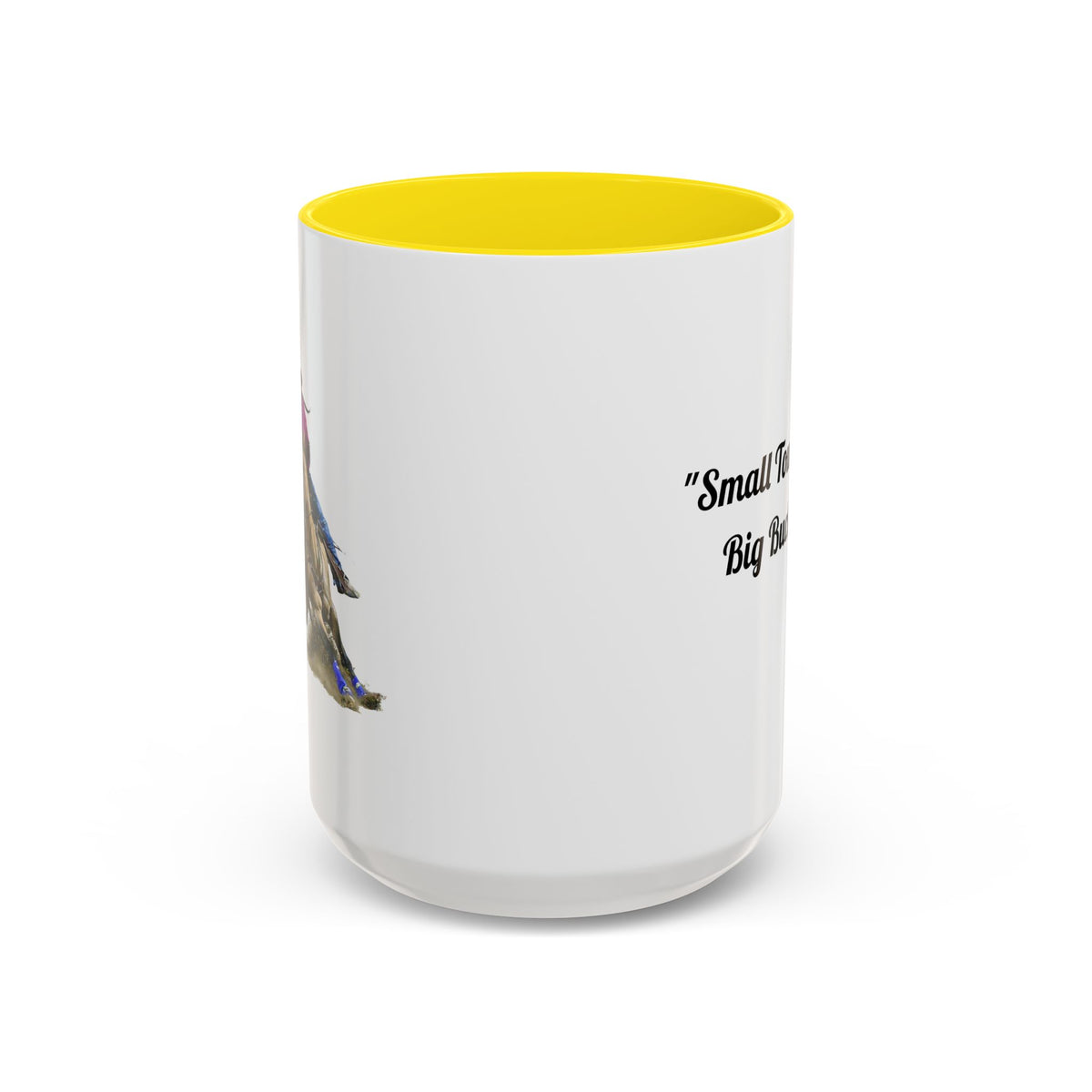 Barrel Racing Dreams Coffee Mug — "Small Town Girl, Big Buckle Dreams" Accent Mug