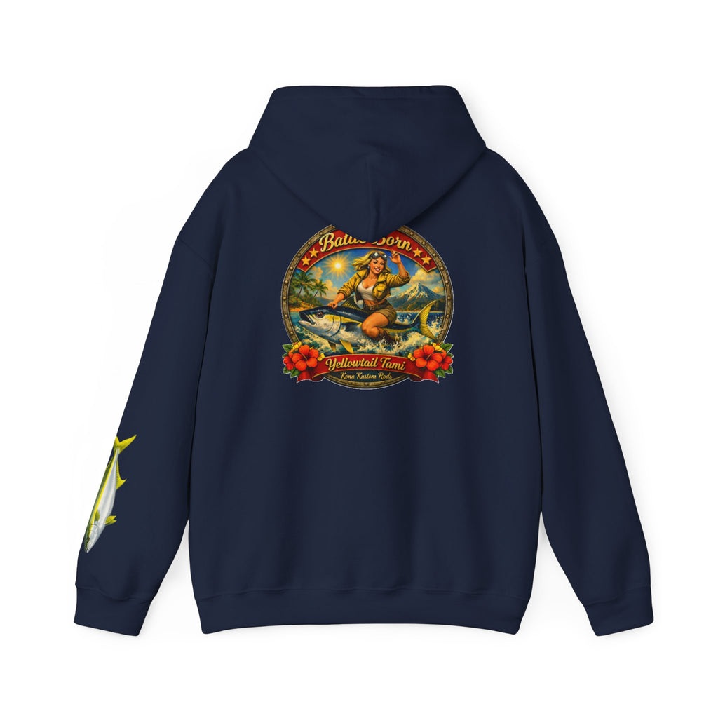 Kona Kustom Rods "Yellowtail" Hoodie — Kona Kustom Rods Pullover