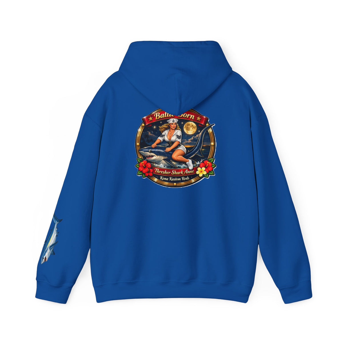 Kona Kustom Rods "Thresher Shark" Hoodie — Kona Kustom Rods Pullover