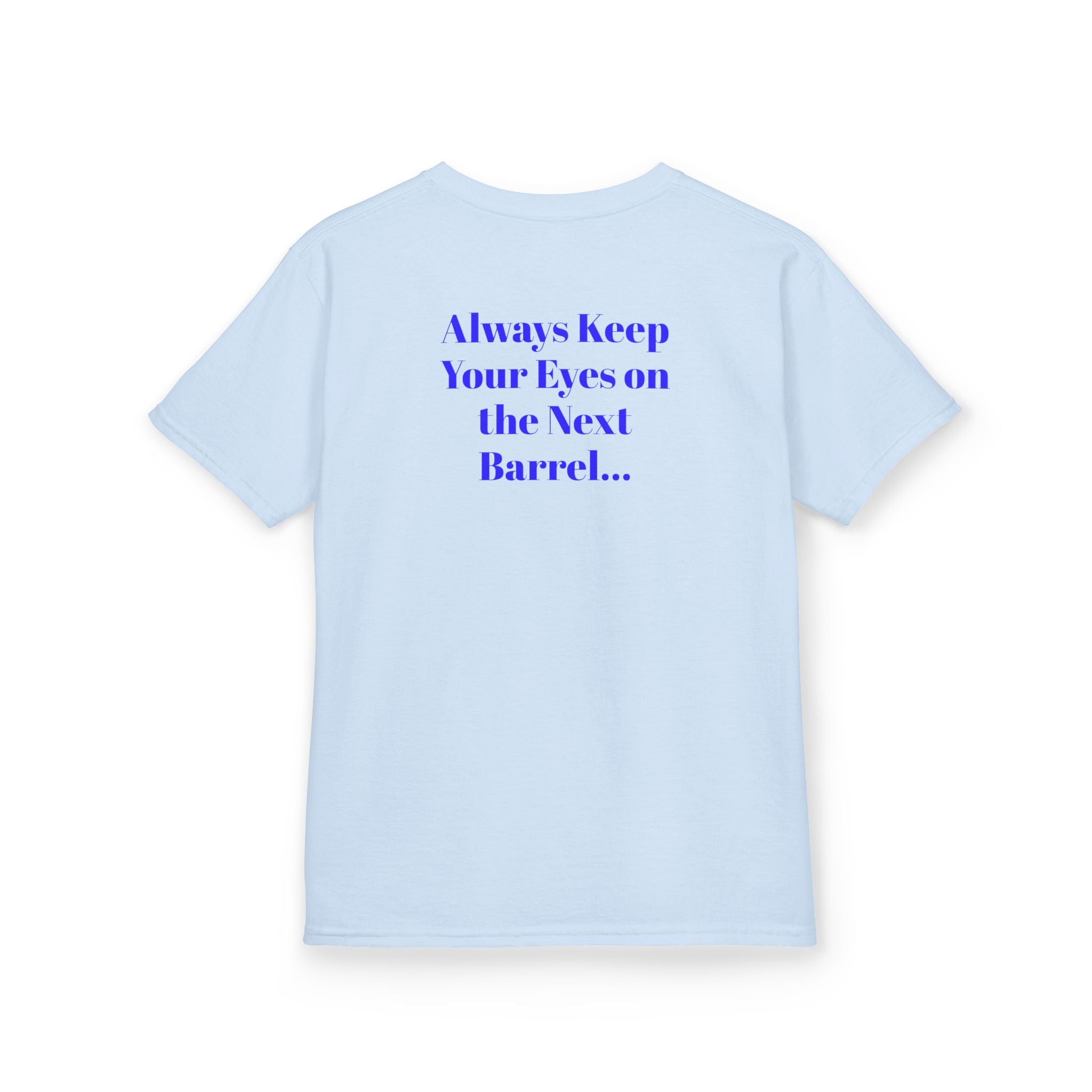 Kids T-Shirt — 'Always Keep Your Eye On the Next Barrel' Cowgirl Graphic