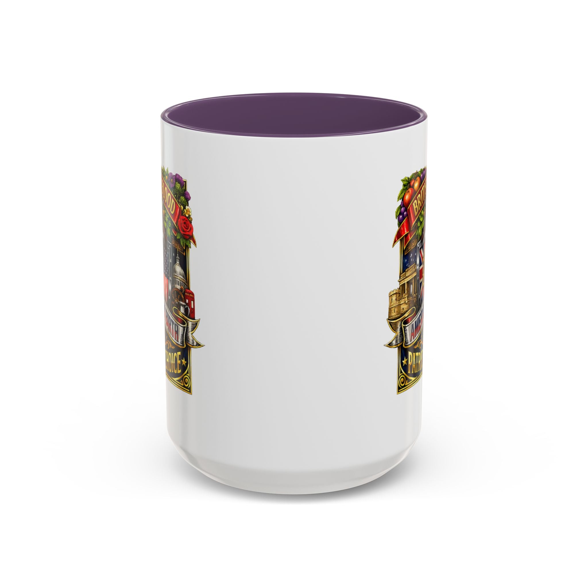 British Pride Coffee Mug — "British by Blood, American by Birth, Patriot by Choice" Patriotic Ceramic Mug