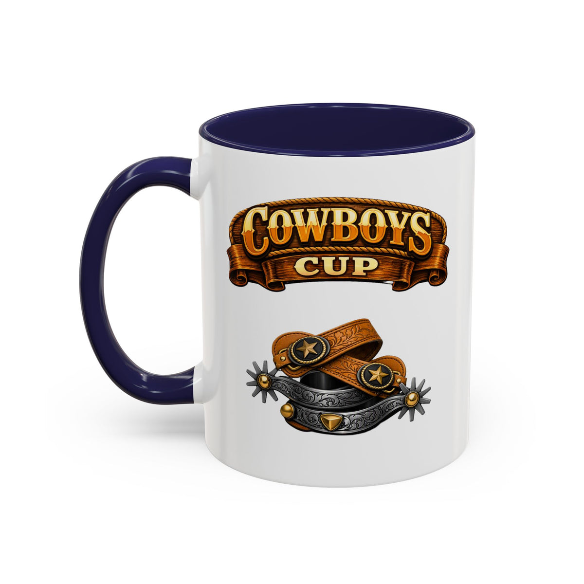 Cowboys Cup Coffee Mug — Western Spur & Leather Design (11/15oz)