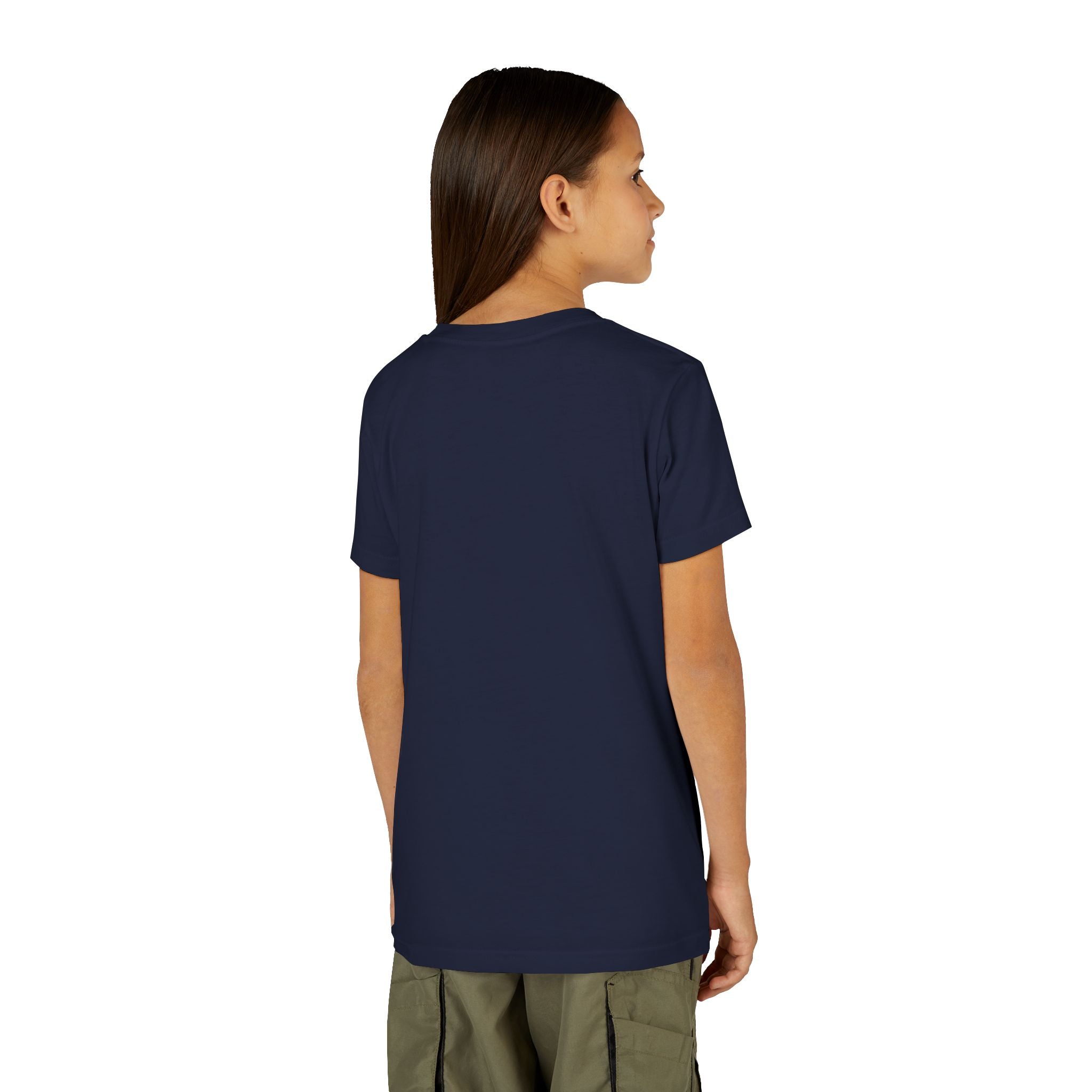 Youth Tee — Rodeo Cowgirl with Patriotic Barrel Graphic