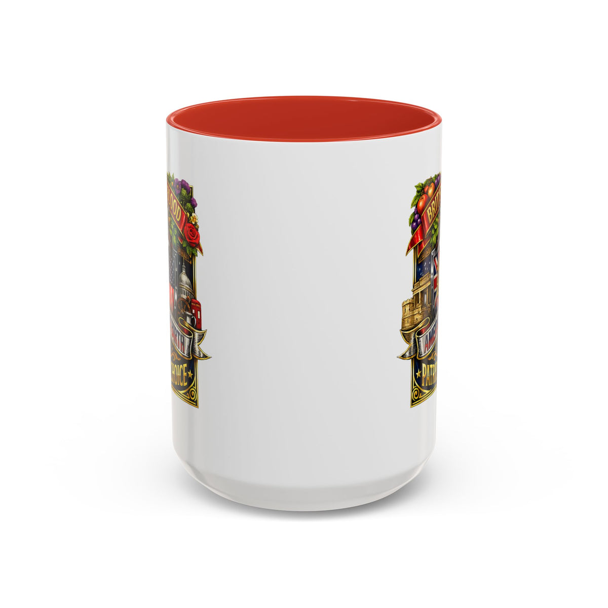 British Pride Coffee Mug — "British by Blood, American by Birth, Patriot by Choice" Patriotic Ceramic Mug
