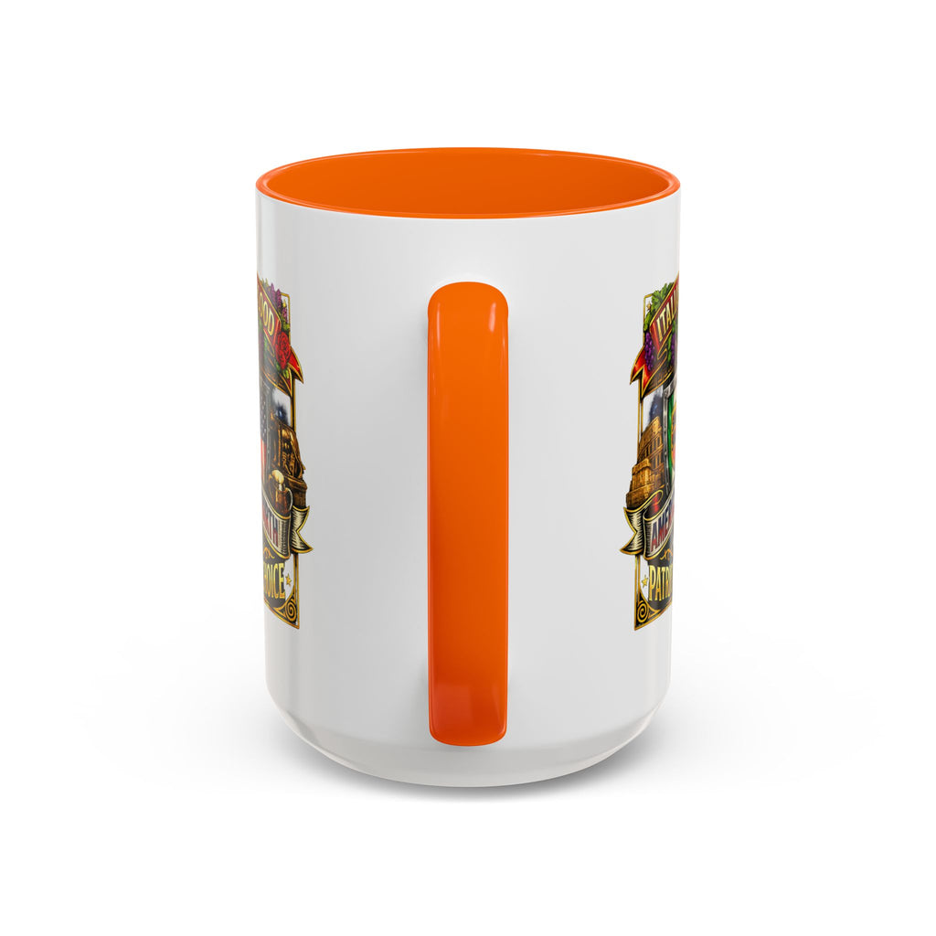 Italian by Blood American by Birth "Patriot by Choice" Accent Coffee Mug (11/15oz)