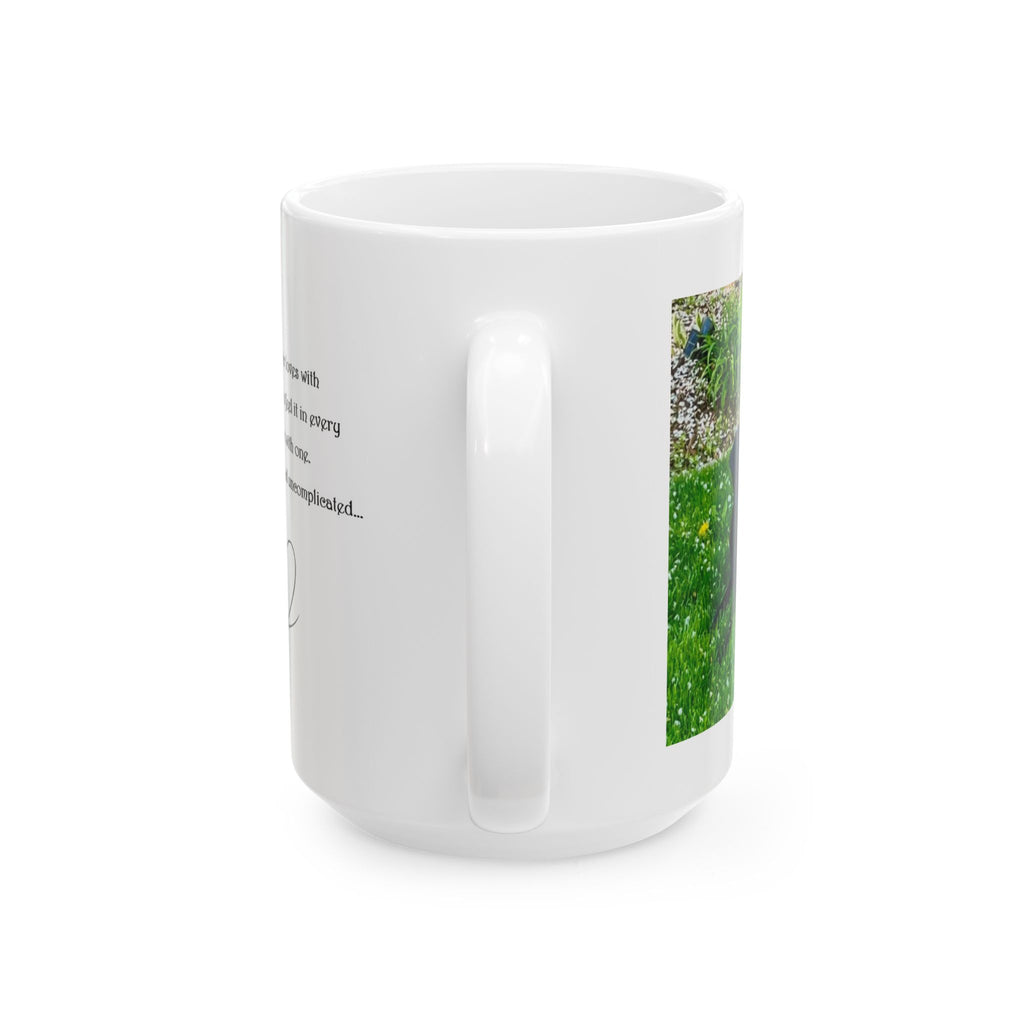 Labrador Photo Ceramic Mug with Poem – Pet-Inspired Coffee Cup (11oz/15oz)