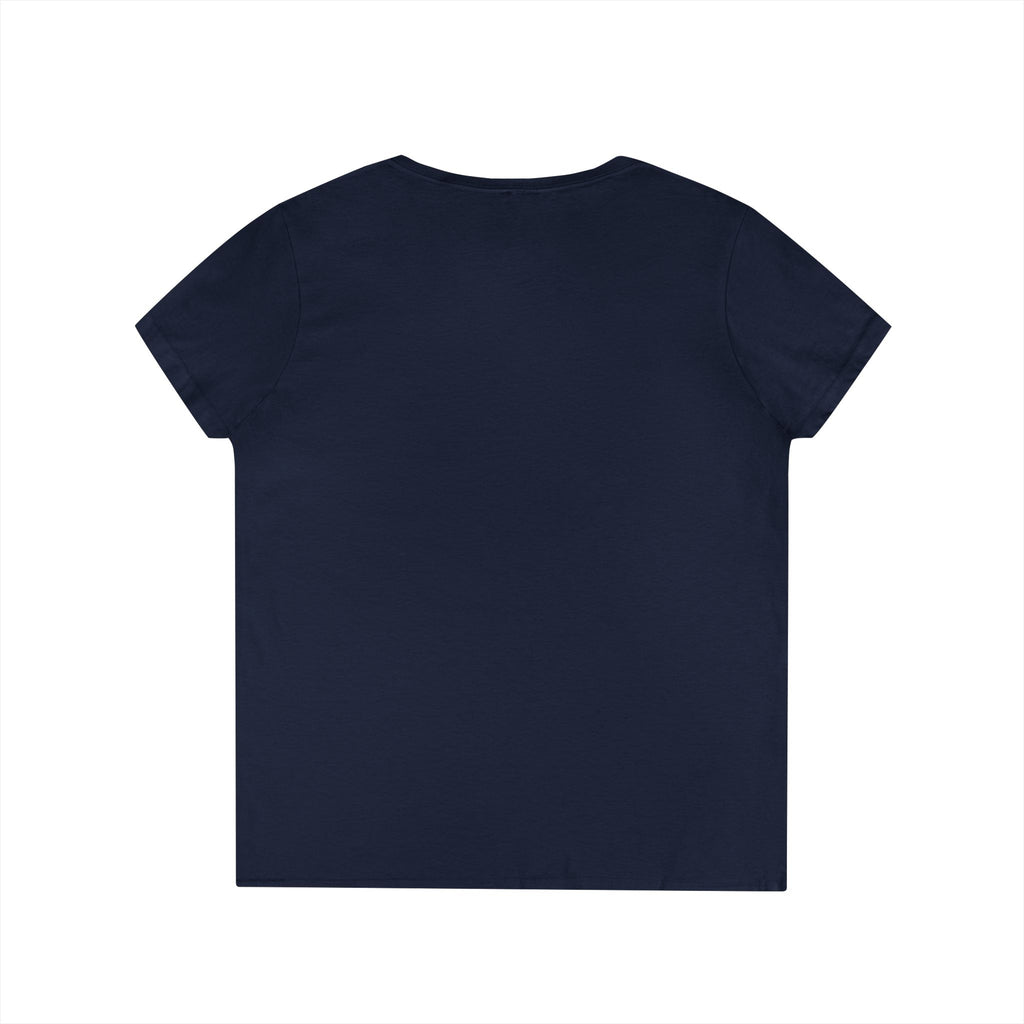 Floral Autumn Colors Bull Skull V-Neck Tee