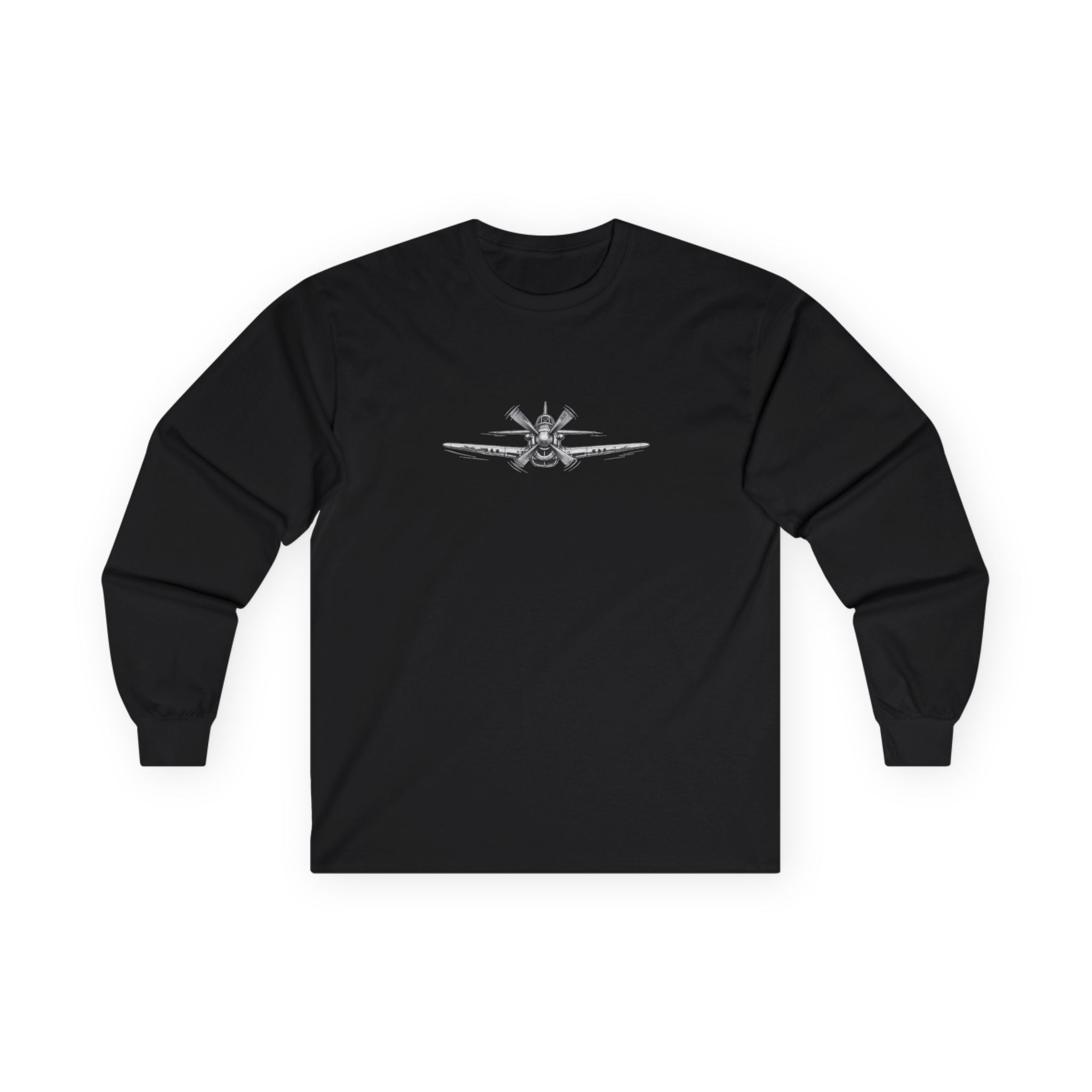 Long Sleeve Tee — Freedom Flyer Eagle & Propeller Graphic