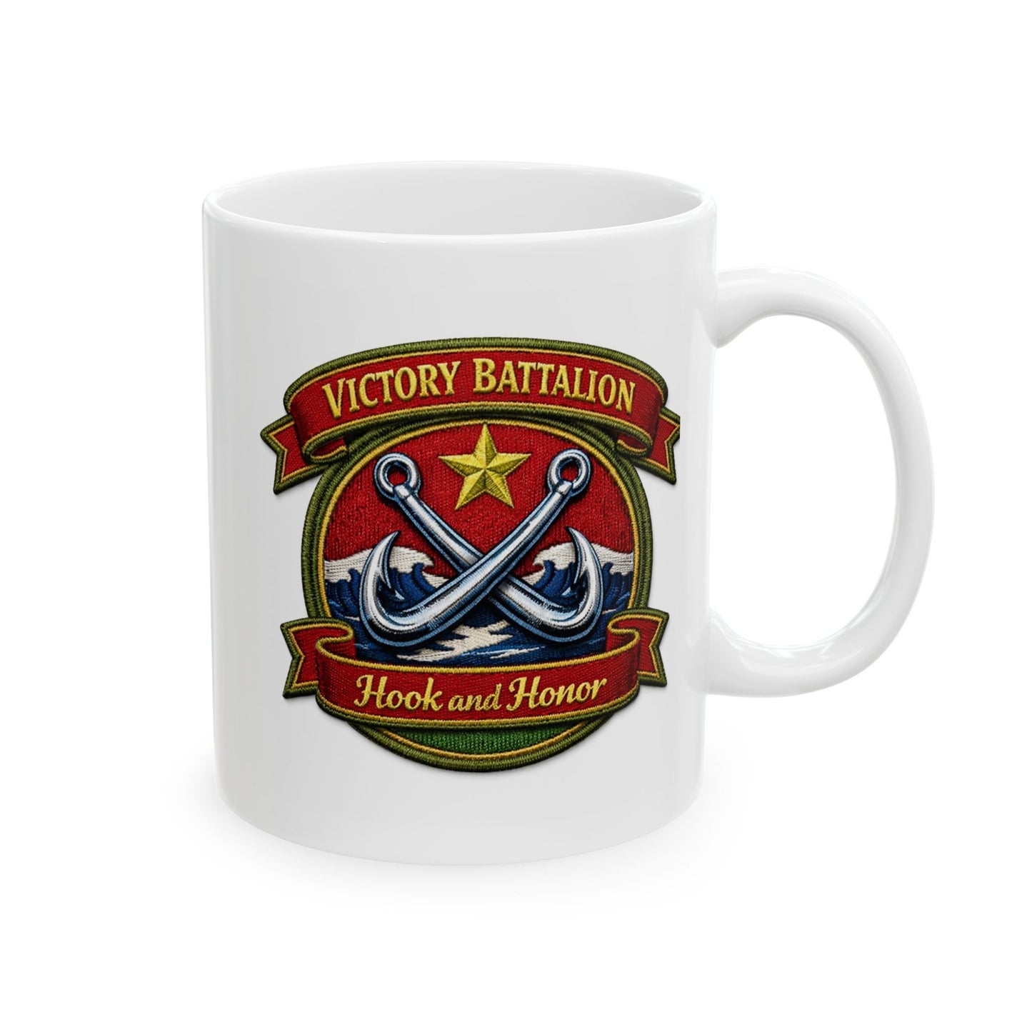 Victory Rods Pin-up Nose Art (Barracuda Belle) / Ceramic Mug (11oz/15oz)