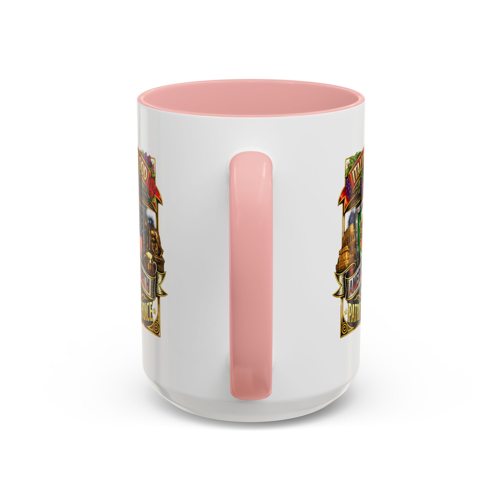 Italian by Blood American by Birth "Patriot by Choice" Accent Coffee Mug (11/15oz)