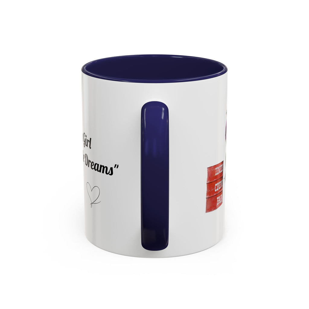 Barrel Racing Dreams Coffee Mug — "Small Town Girl, Big Buckle Dreams" Accent Mug