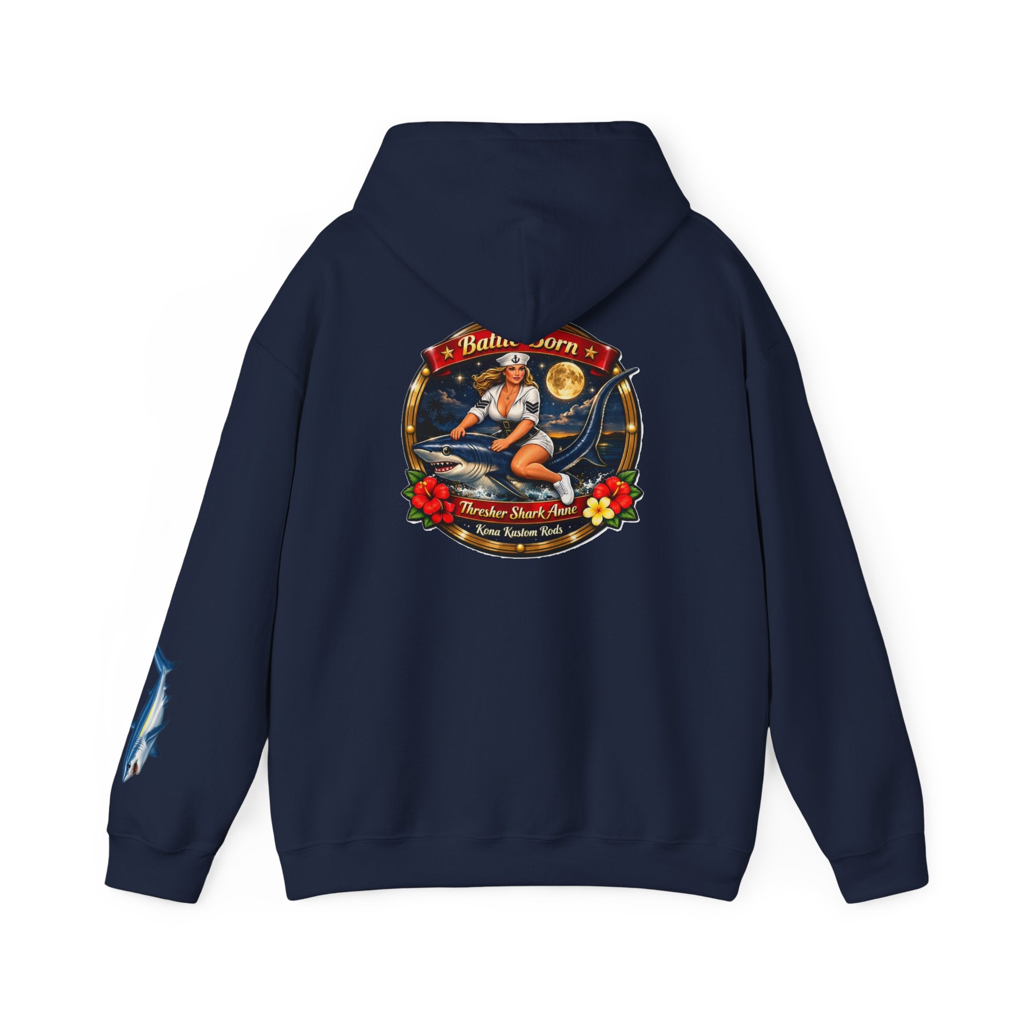 Kona Kustom Rods "Thresher Shark" Hoodie — Kona Kustom Rods Pullover