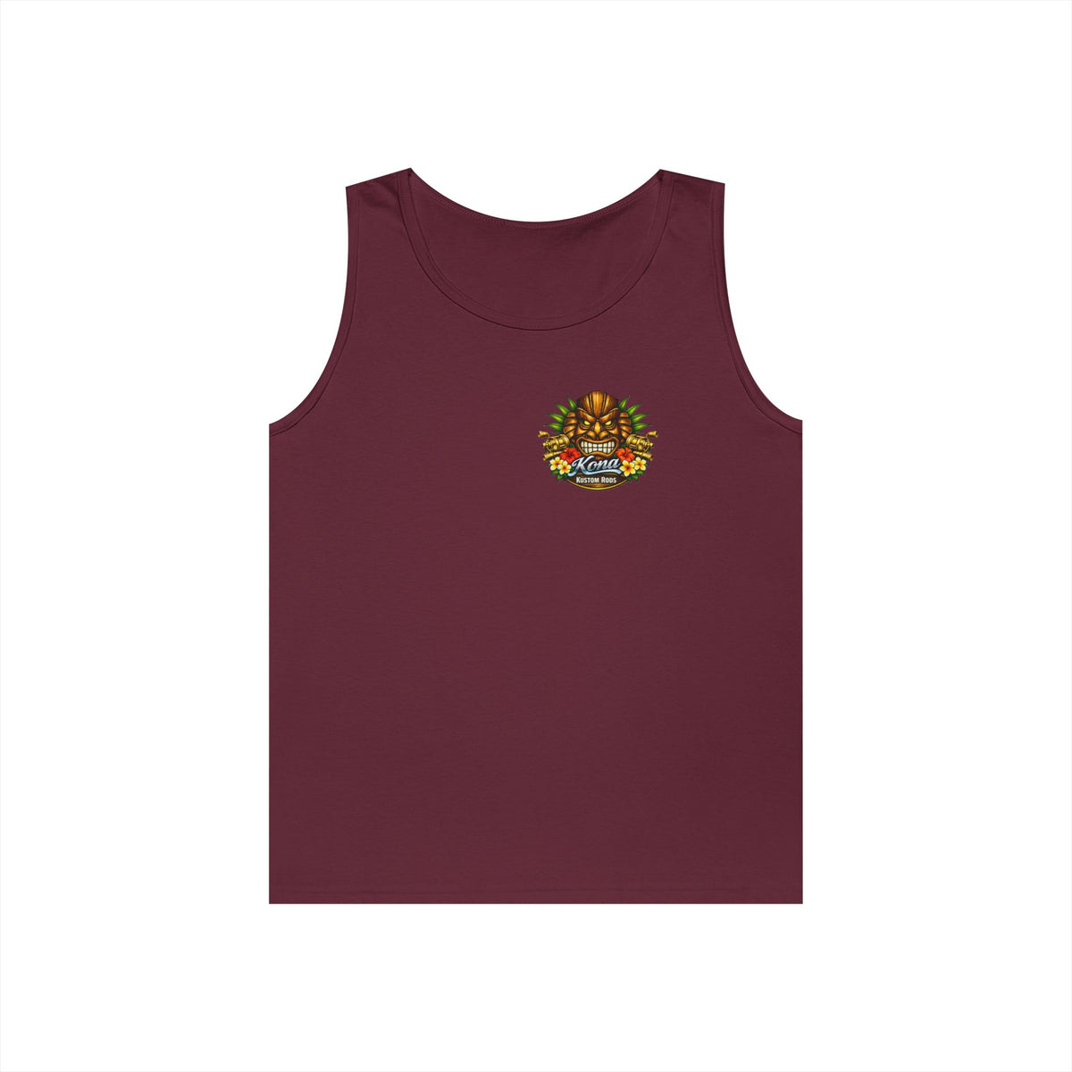 Kona Rods Vintage Pinup Beach Tank Top — 'Thresher Shark Anne' Retro WWII Nose Art