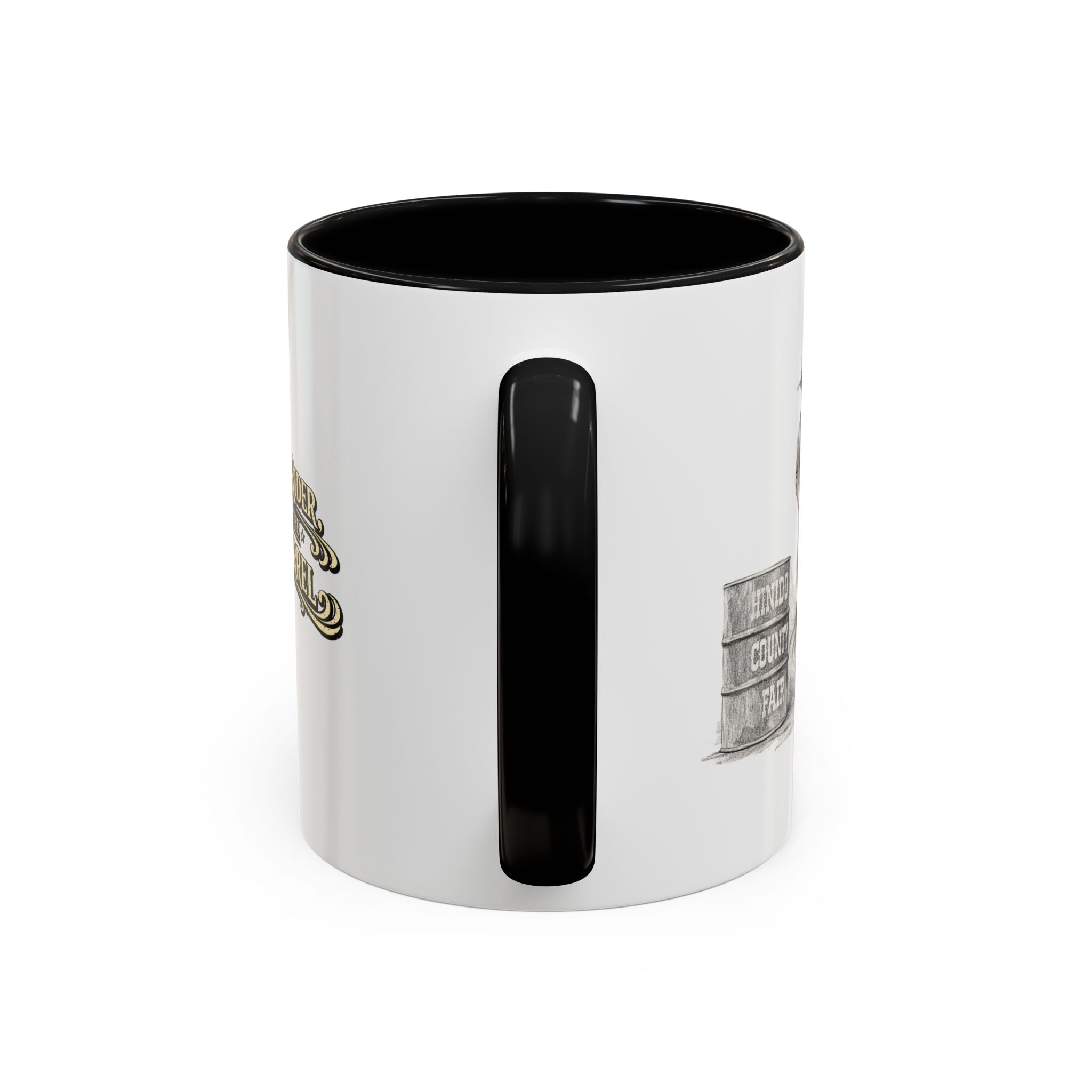 Barrel Racing Coffee Mug — "Horse and Rider Focused on the Next Barrel"