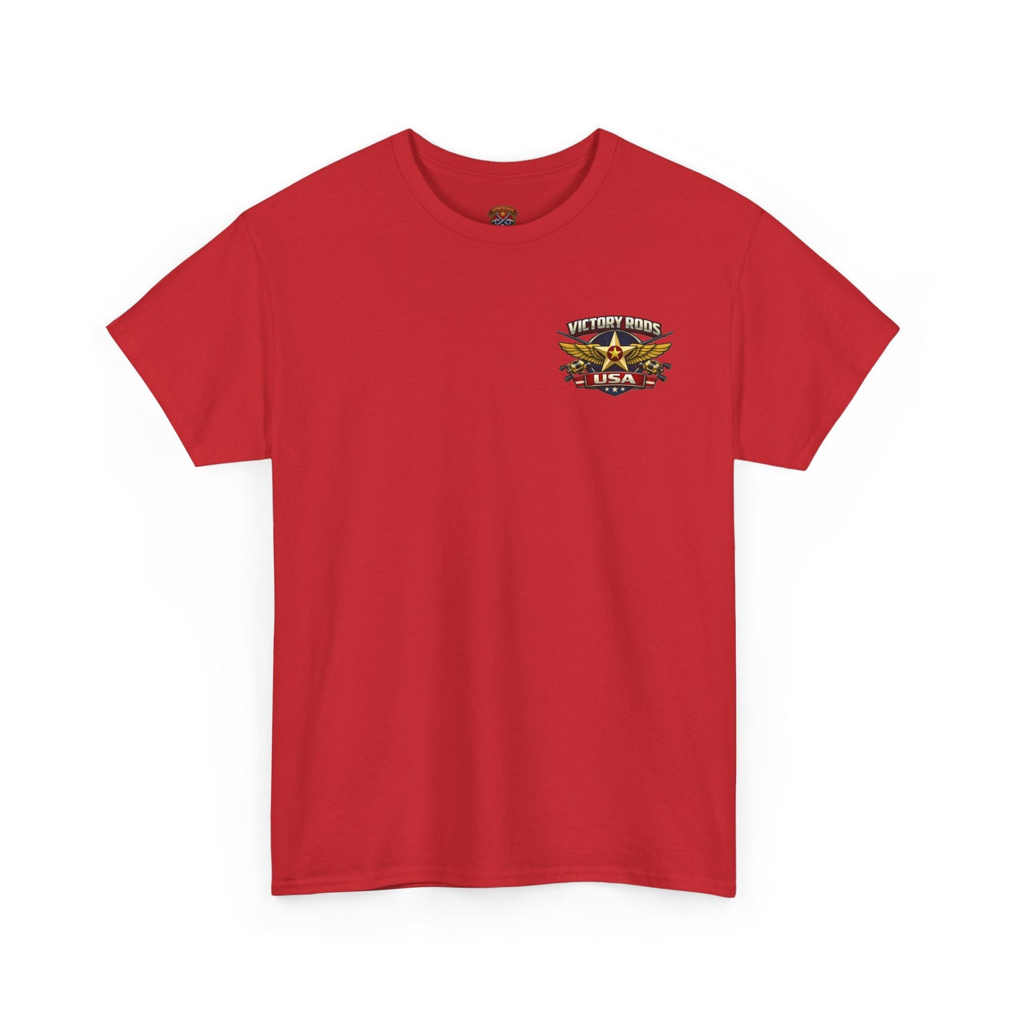 Vintage Pinup Fishing T-Shirt — “Victory Rods” Calico Carol Graphic Tee