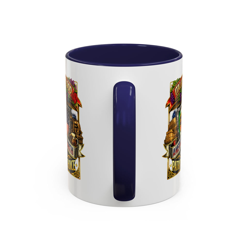 Italian by Blood American by Birth "Patriot by Choice" Accent Coffee Mug (11/15oz)