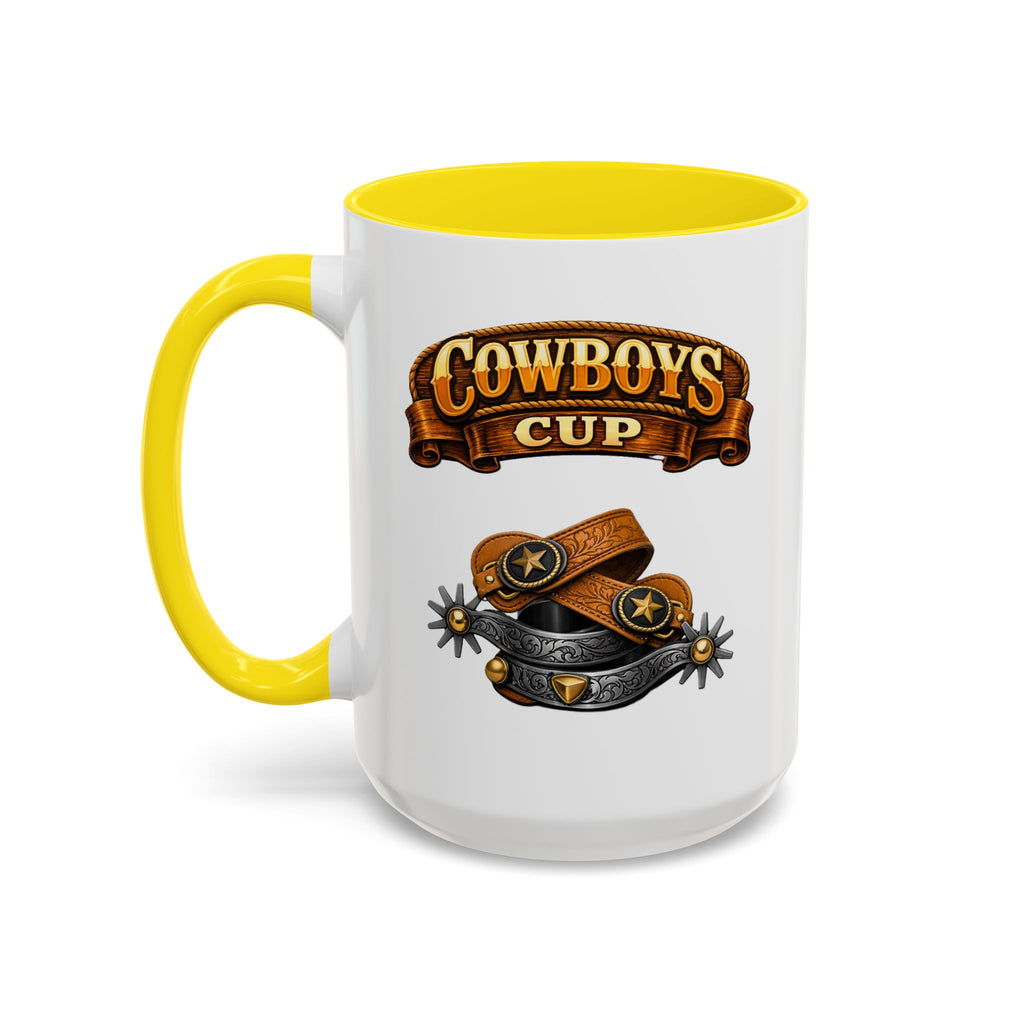 Cowboys Cup Coffee Mug — Western Spur & Leather Design (11/15oz)