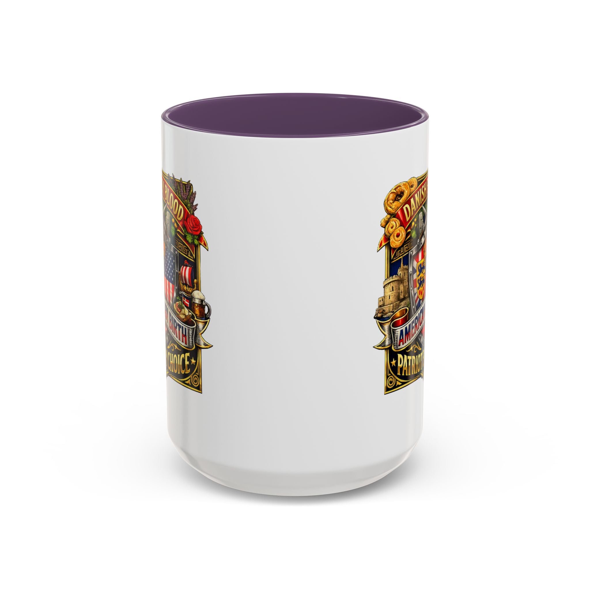 Danish/American Pride Danish by Blood, American by Birth Accent Coffee Mug (11/15oz)