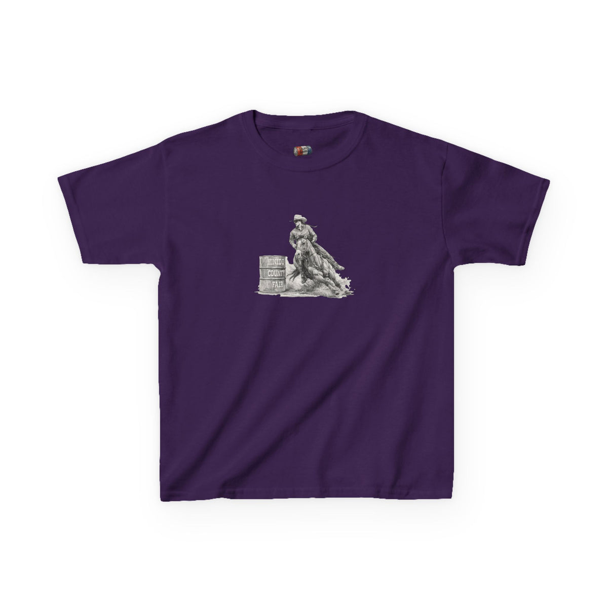 Kids T-Shirt — 'Always Keep Your Eye On the Next Barrel' Cowgirl Graphic